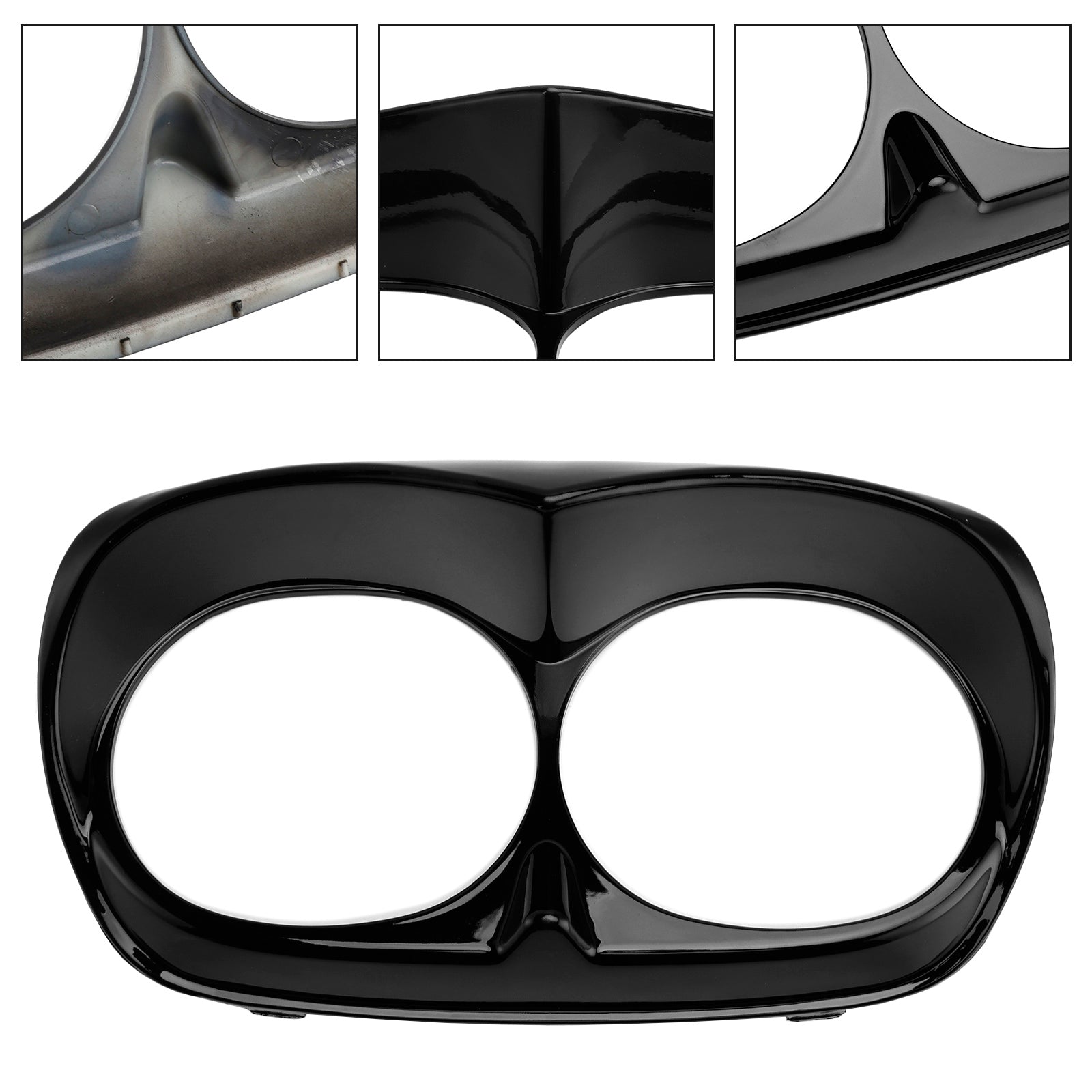 Dual Headlight Trim Bezel Cover Fairing For Road Glide 1998-2013