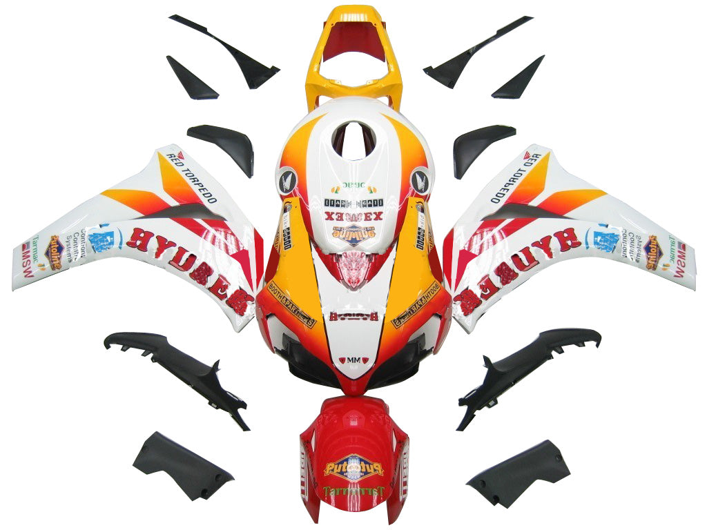 2008-2011 Honda CBR 1000 RR meerkleurige Hydrex Honda Racing stroomlijnkappen algemeen