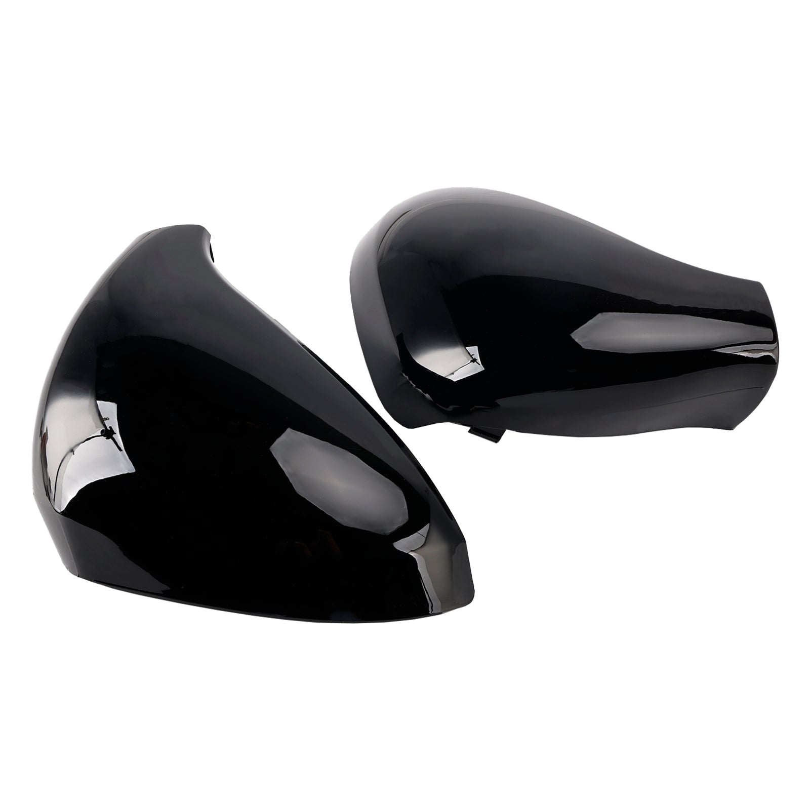 07/2006-05/2015 Peugeot 207 Hatchback Side Mirror Covers Rearview Housing Bright Black 9680194877 Generic