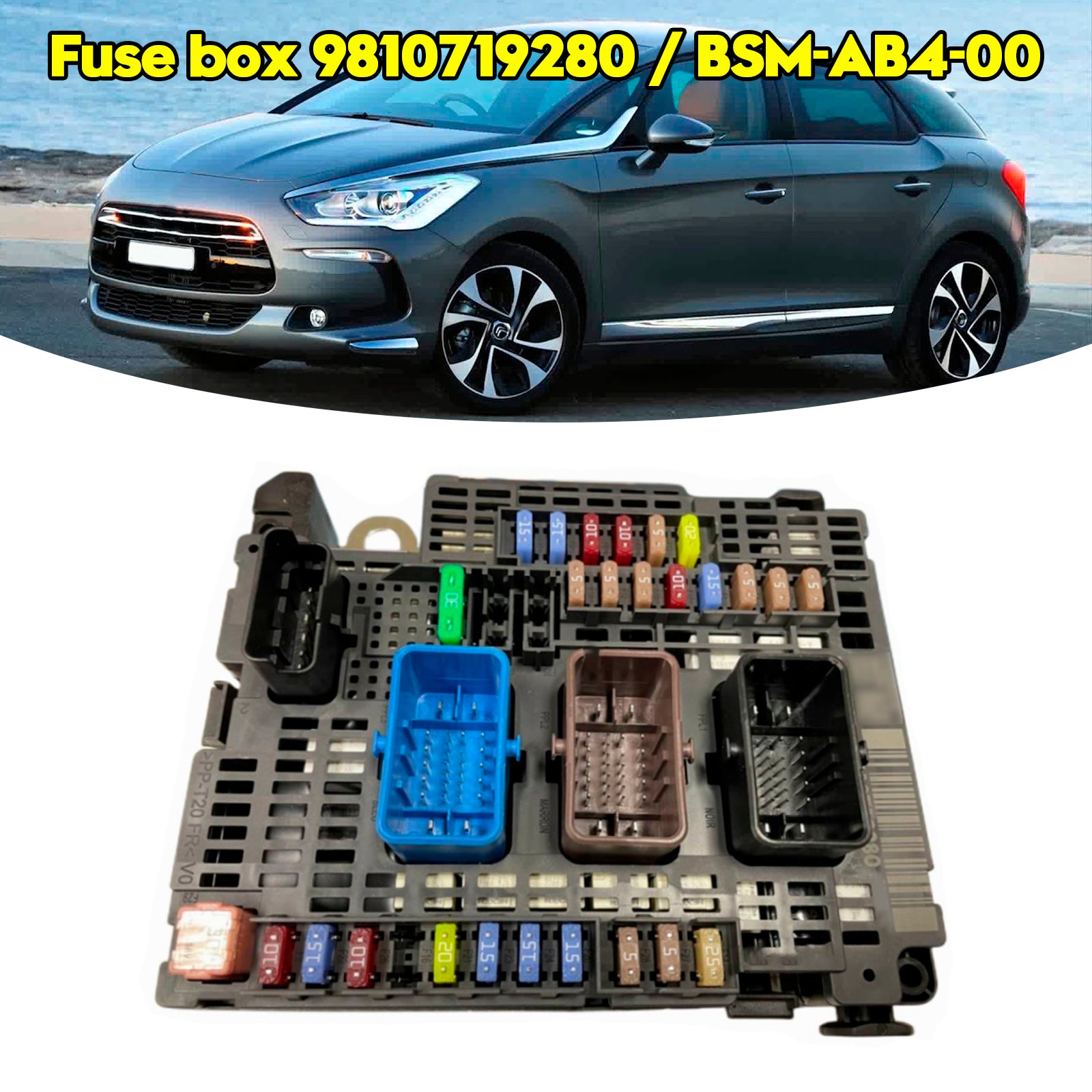 Fuse Box Module Unit 9810719280 for Citroen DS5/Peugeot 508 1.6 2.0 HDI BSM-AB4