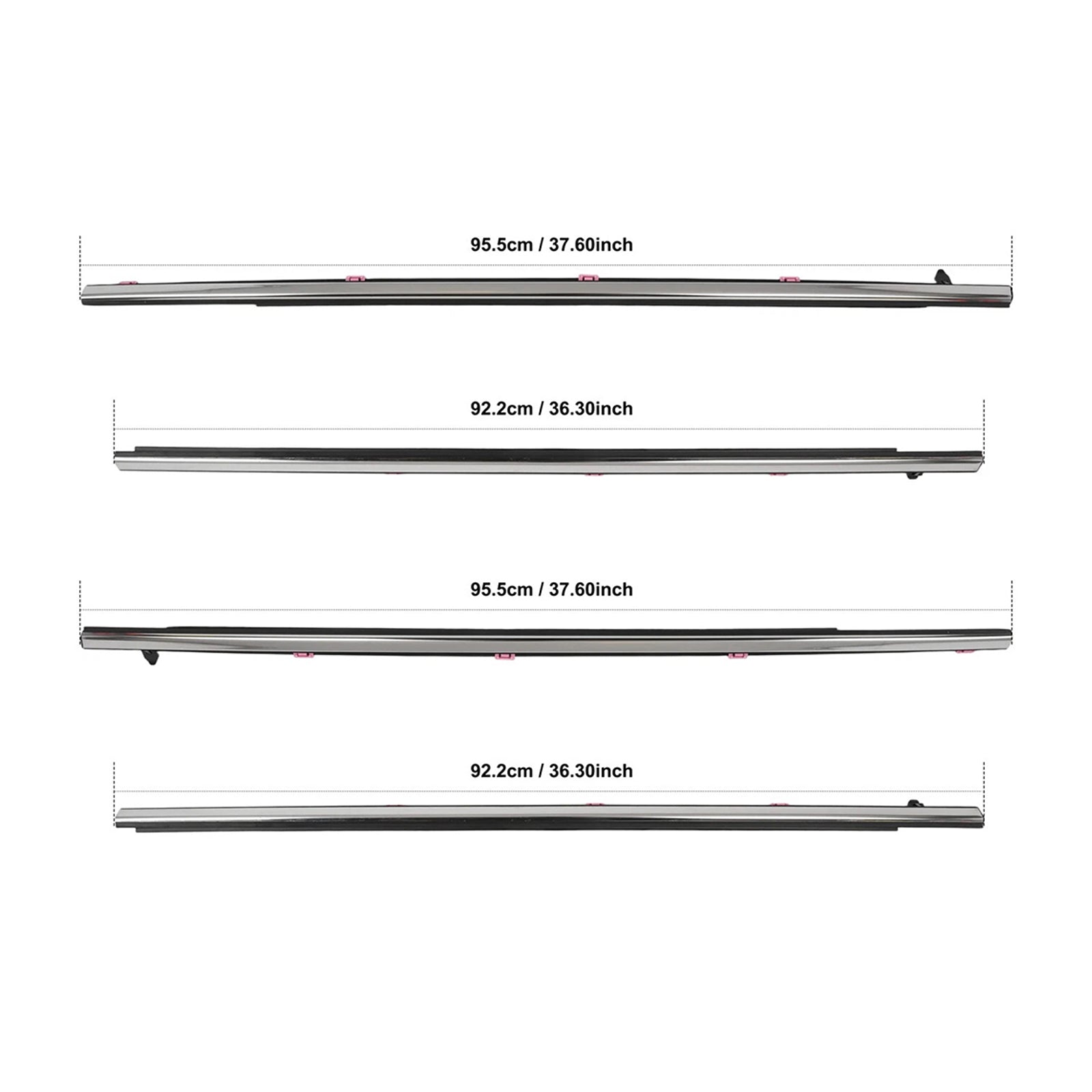 2013-2017 Honda Accord 4PCS Door Weatherstrip Seal