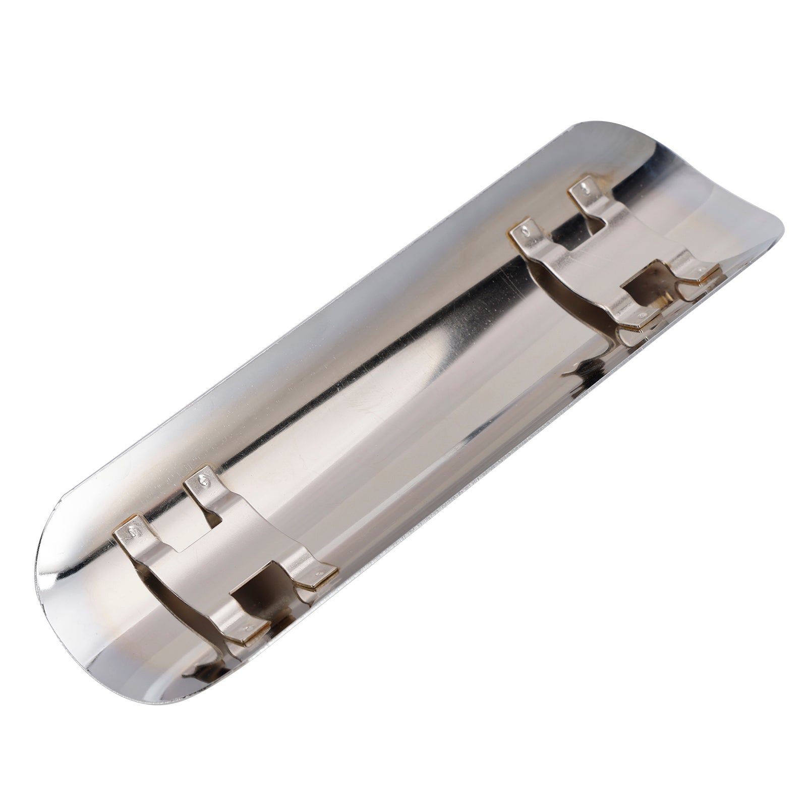 Oceľový výfukový tlmič potrubie Teplo deflektor chróm pre motocykel Secootter zatemnený