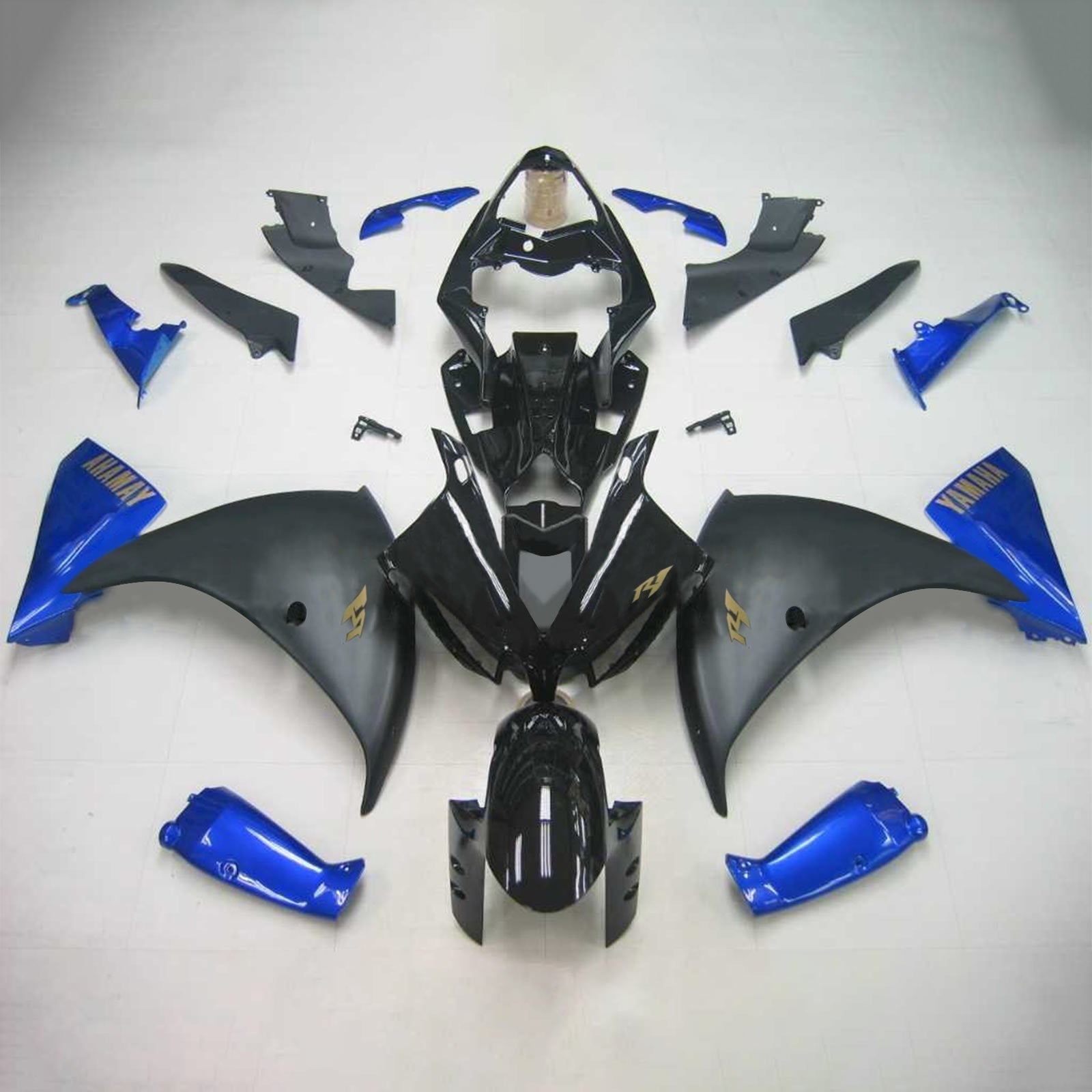 2012-2014 YAMAHA YZF 1000 R1 AMotopart Injection Fairing Kit Bodywork Plastic ABS #111