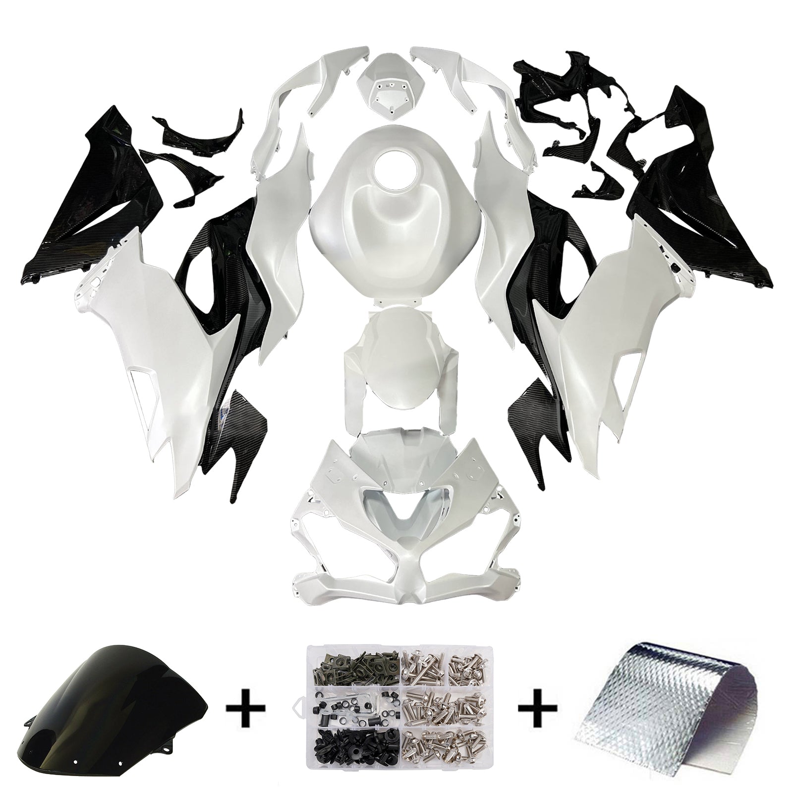 Injection Fairing Kit Bodywork Plastic ABS fit For Kawasaki ZX6R 2019-2023