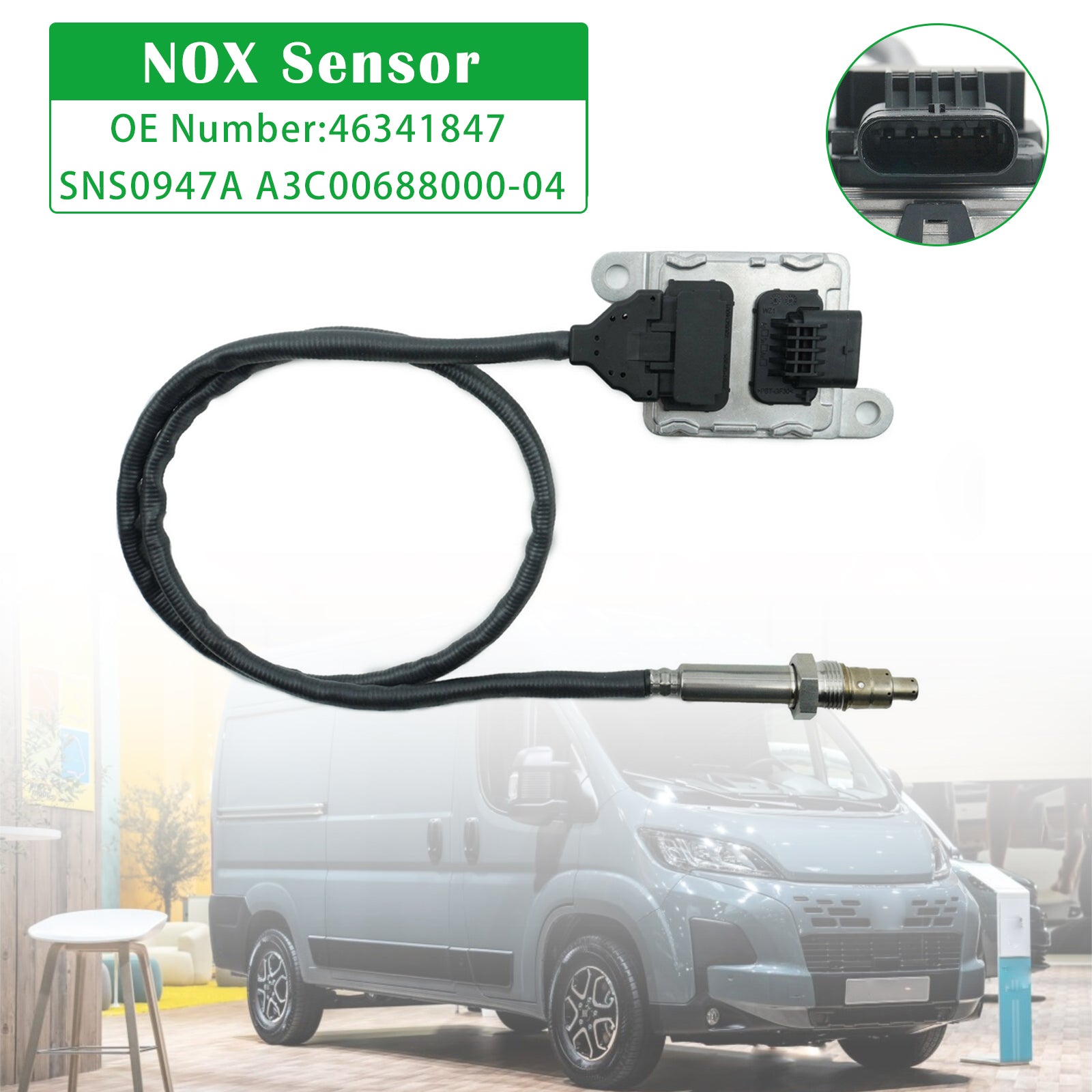 For Fiat Ducato Van 2019.05-140 Multijet 2,3 D NOX Sensor 46341847