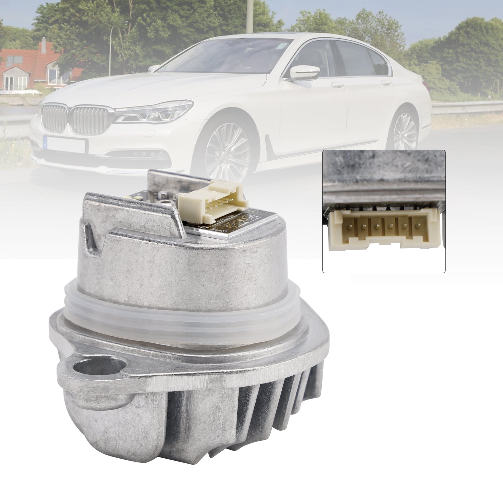 2017-2019 BMW 7-serie G11 G12 740i 750i LED Angel Eyes DRL Ljusmodul Styrenhet 63117440360