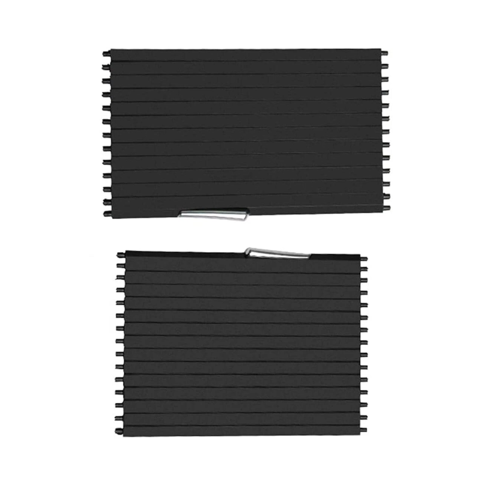 2Pcs Cup Console Holder Roller Blind Cover Tray For BMW X5 X6 E70 E71 2007-2014