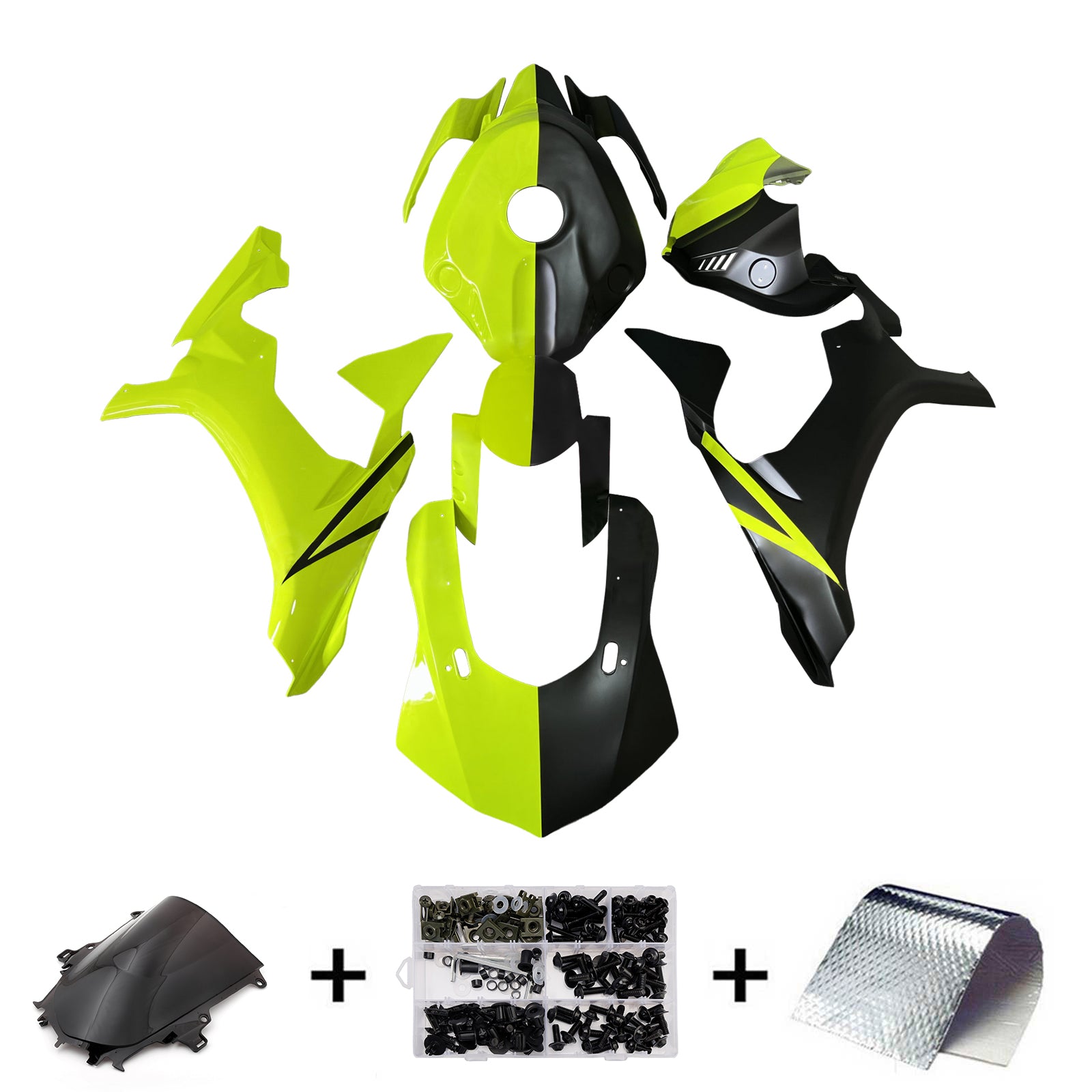 Kit de carénage d'injection carrosserie plastique ABS pour Yamaha YZFR1 YZF-R1 2015-2019