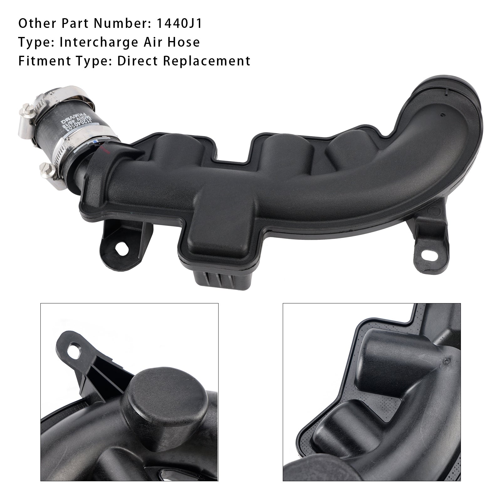 1440J1 Intercharge Luftslang För Peugeot C4 Picasso C5 DS53008 508 RCZ 1,6 THP