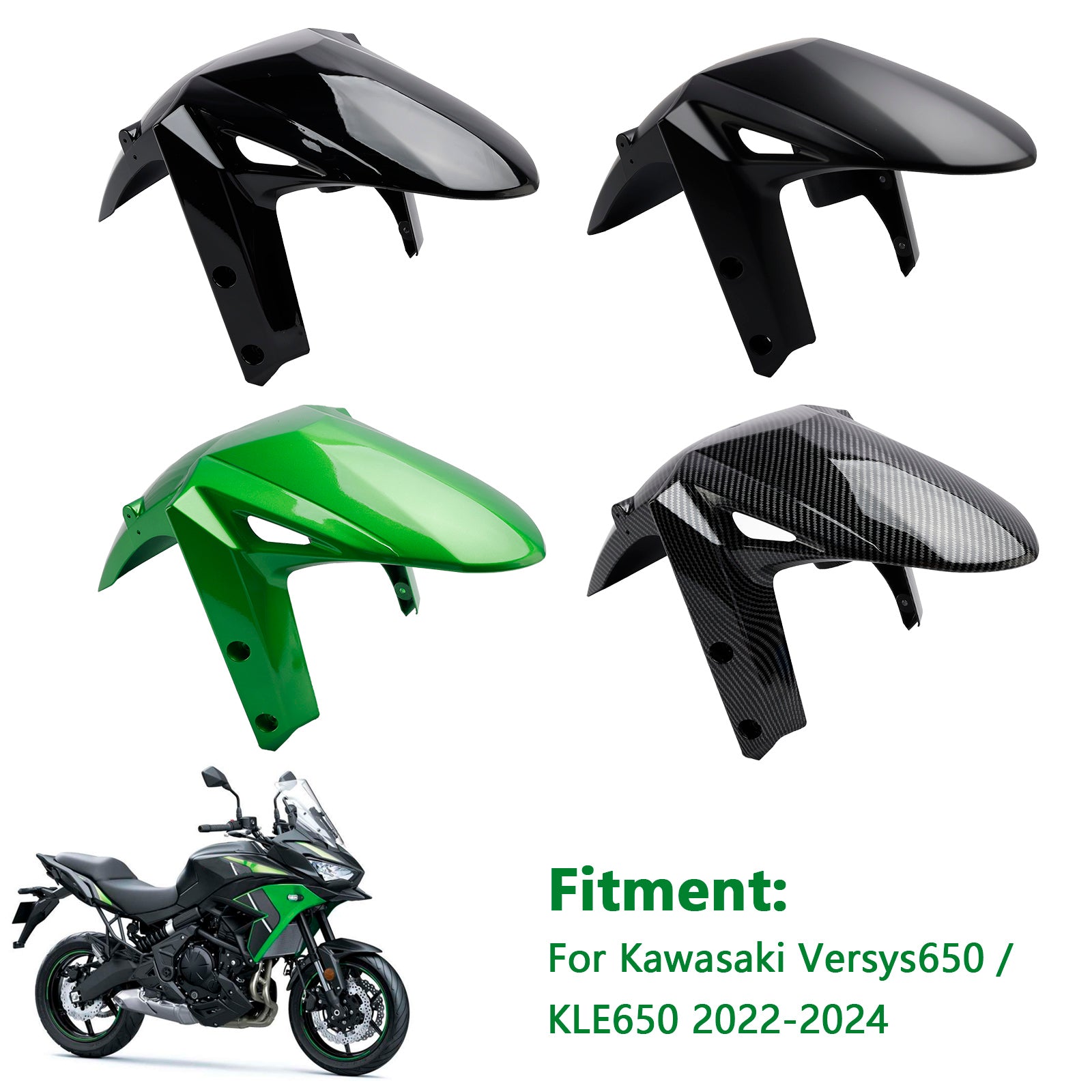 Voorspatbord spatbord kuip voor Kawasaki Versys 650 KLE650 2022-2024