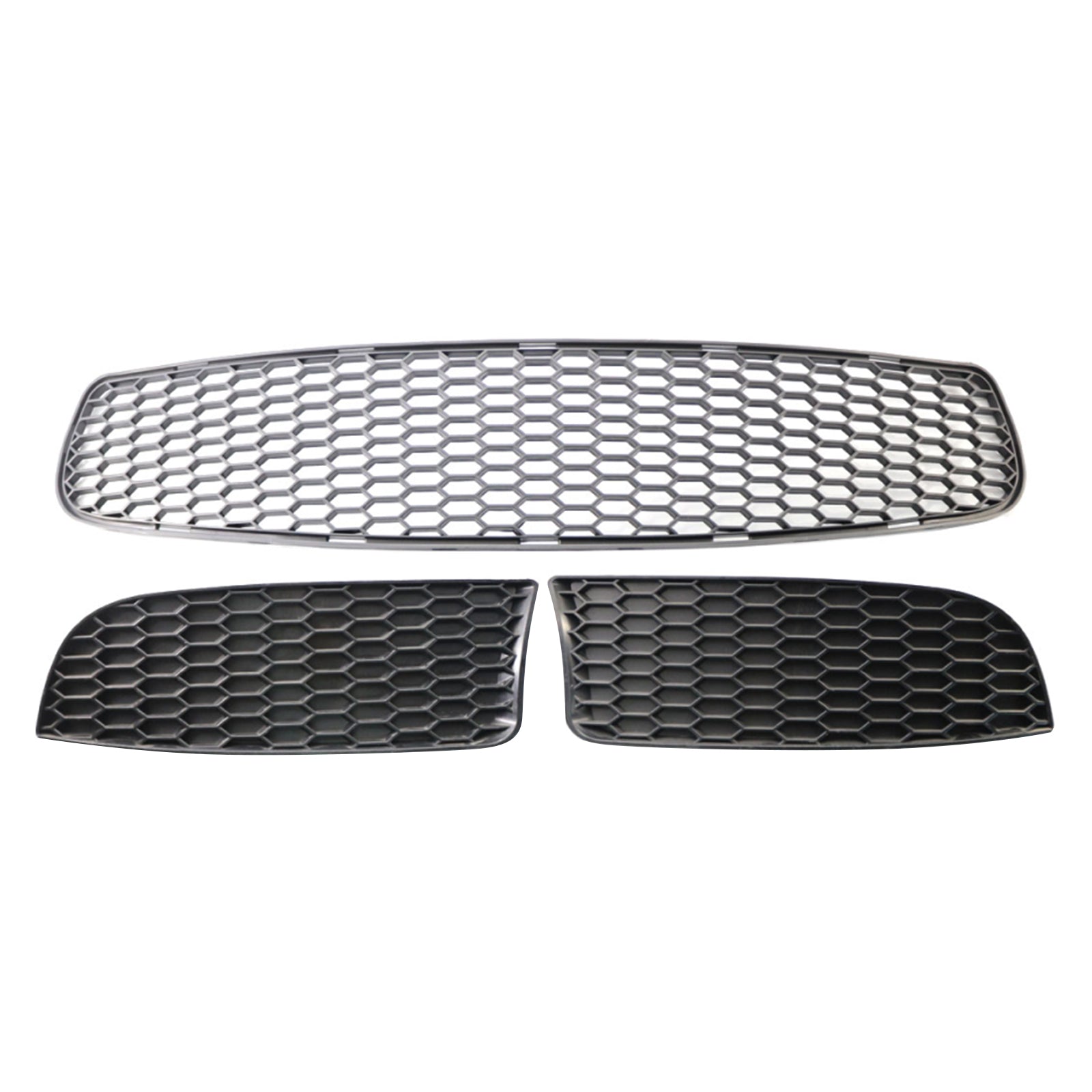 Front Bumper Lower Grille Set For BMW 3 Series E90 E92 E93 M3 Style 2009-2011