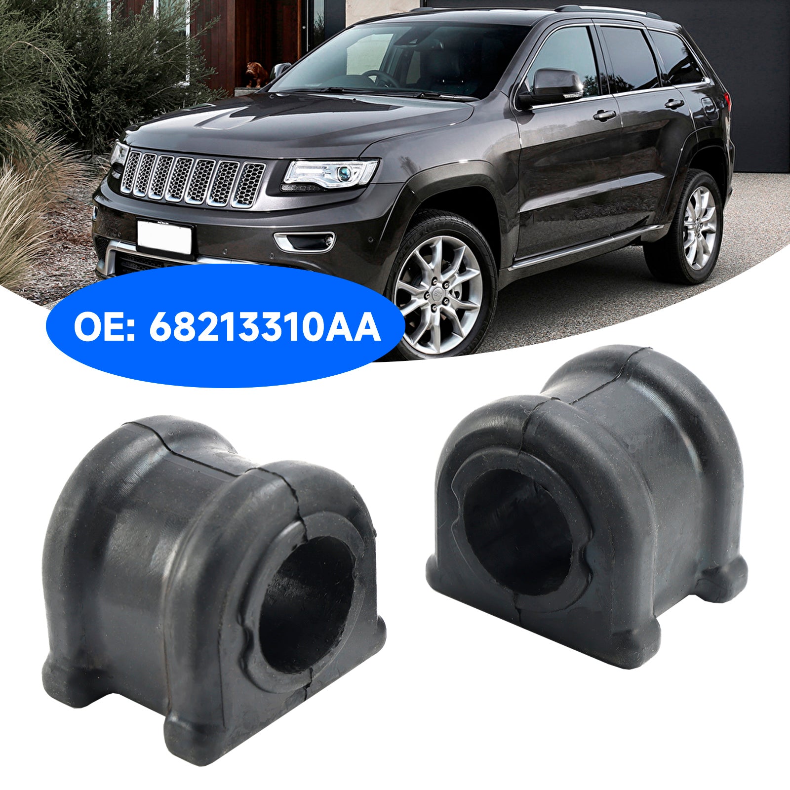 2011-2015 Jeep Grand Cherokee 2x Front Suspension Sway Bar Stabilizer Bushing 68213310AA