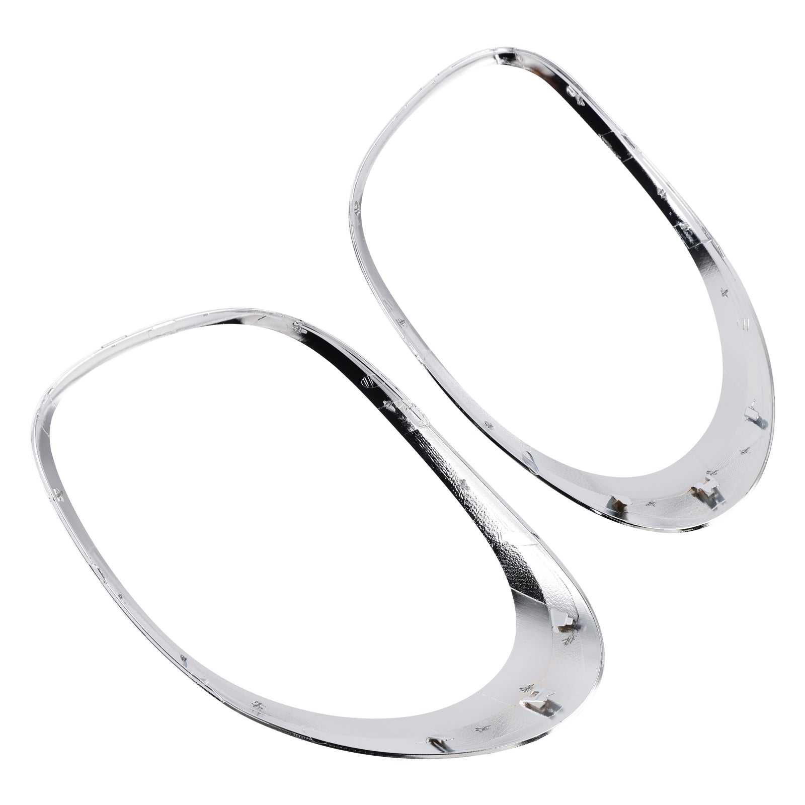 2014-2020 For Fiat 500L Left+Right Rear Taillight Lamp Trim Ring Chrome
