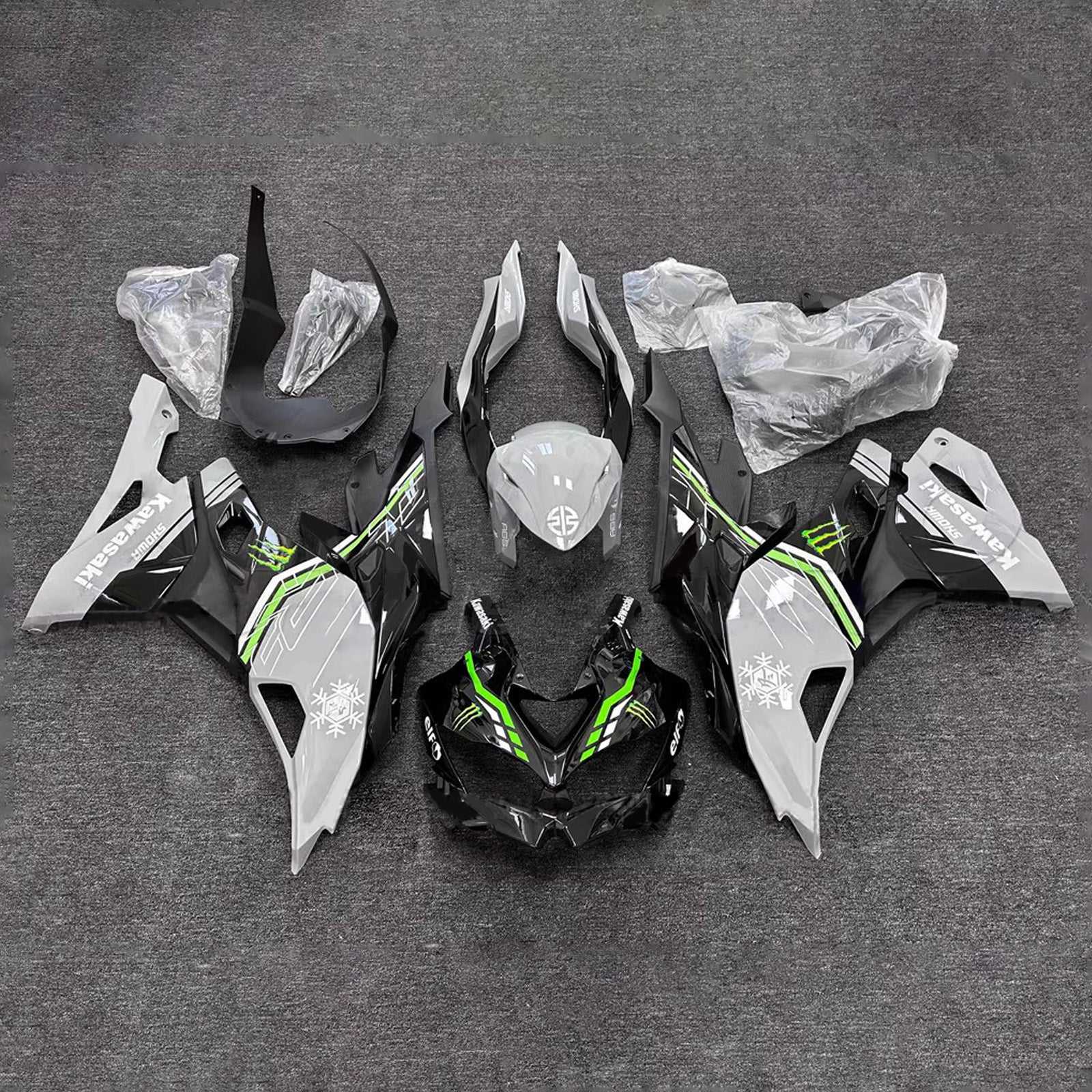 Kit carenatura iniezione adatto per Kawasaki Ninja ZX-25R ZX-4R ZX-4RR 2019-2025