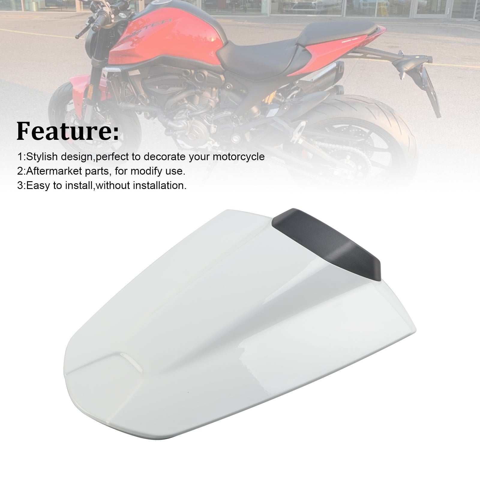 2021-2024 Ducati Monster 950 937 Staart Achterbank Hoes Kuipkap