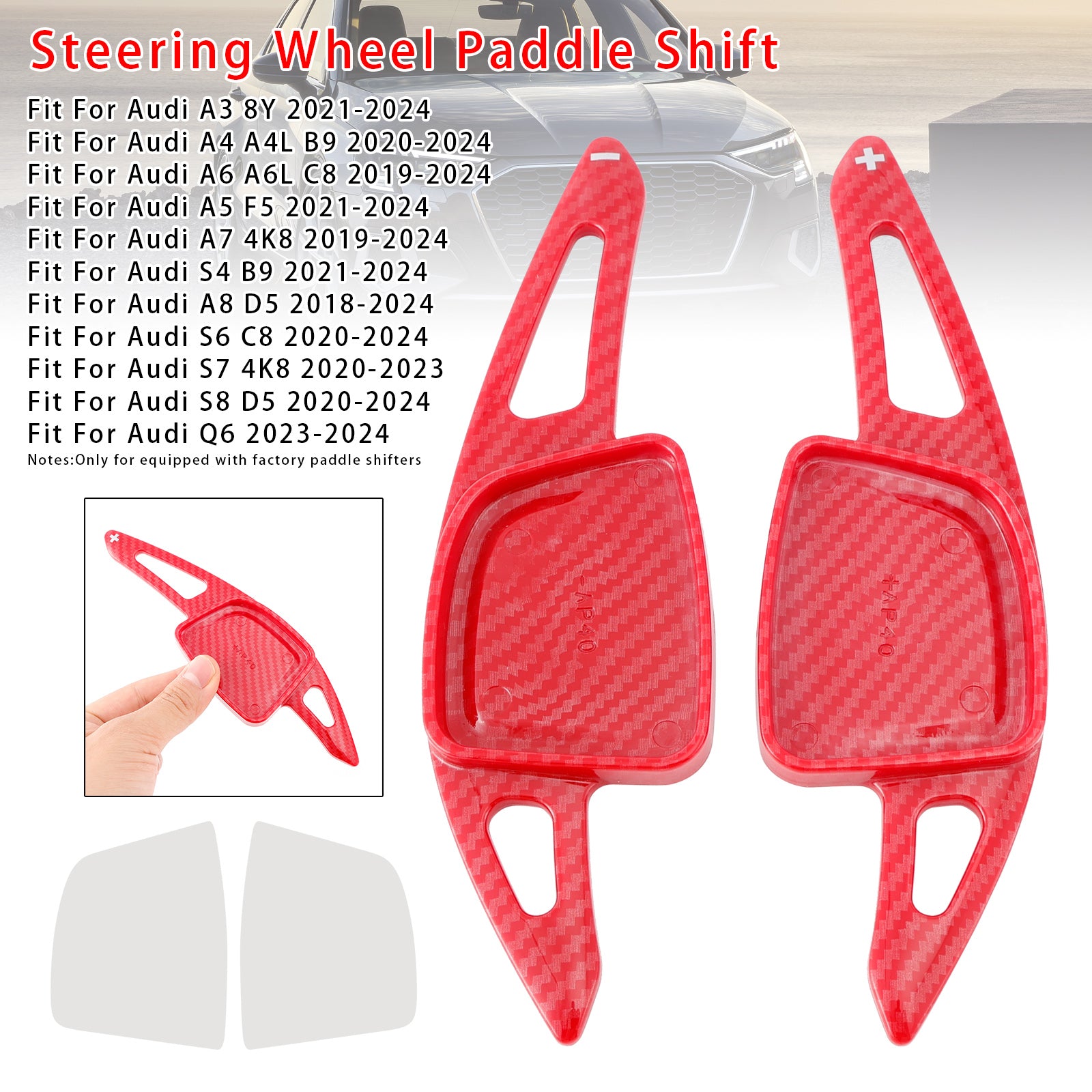 Stuurwiel Paddle Shifter Uitbreiding Geschikt voor Audi A3 A4 A6