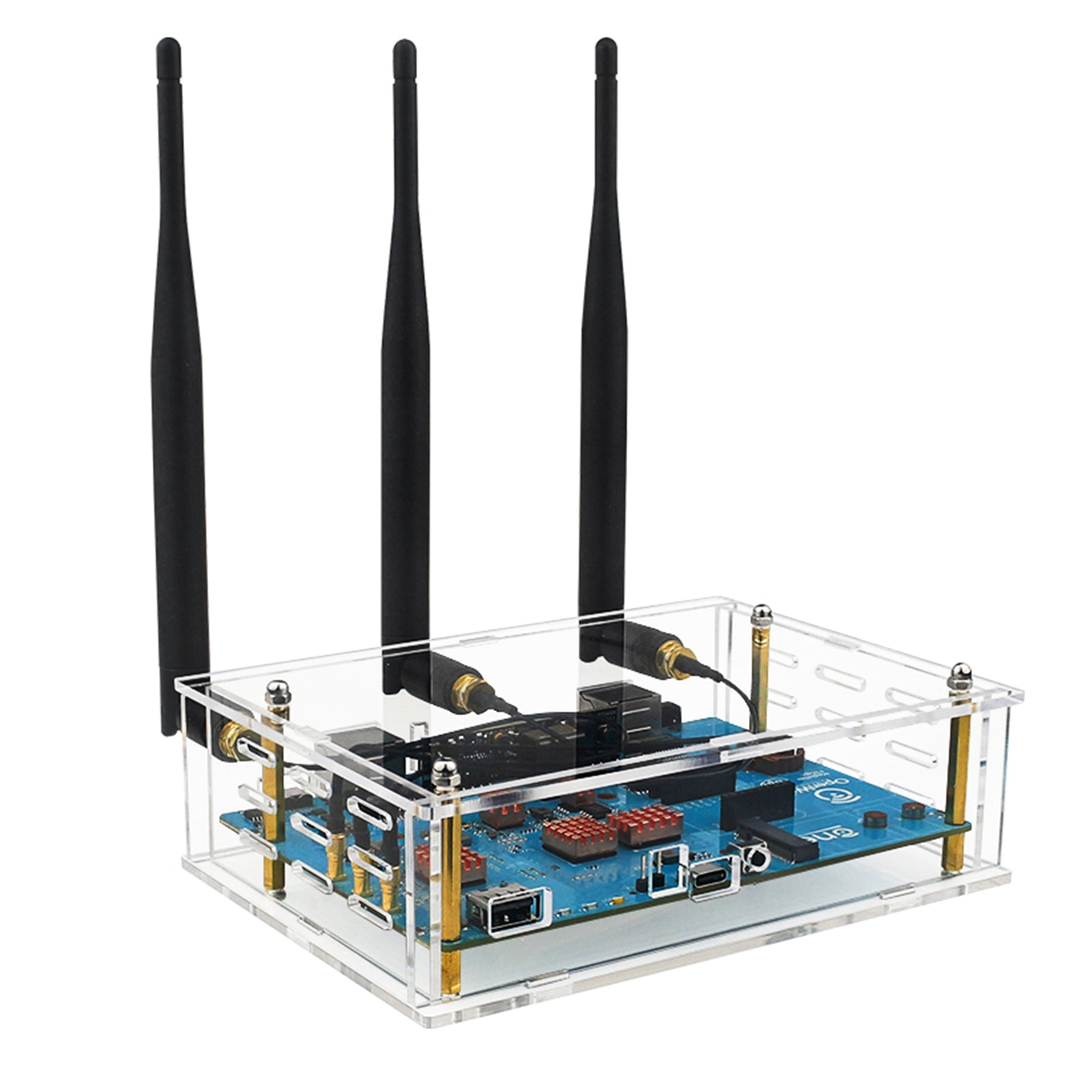 Banana Pi Openwrt One Shell Acryl Transparante Beschermende Shell Externe Antenne