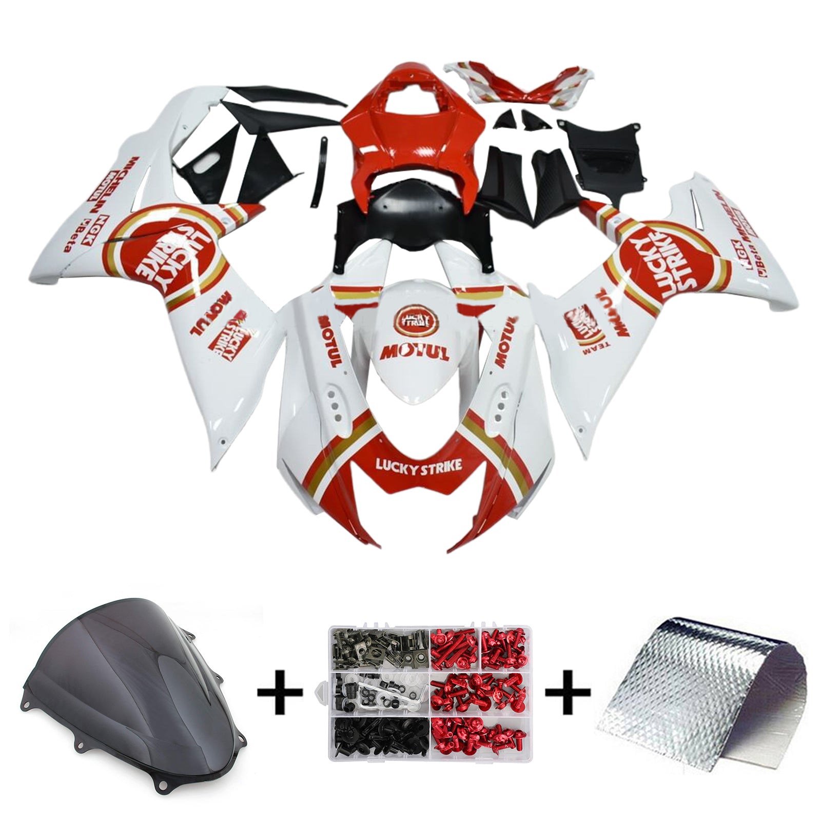 2011-2024 Suzuki GSXR 600/750 K11 Amotopart Injection Fairing Kit Bodywork Plastic ABS #101