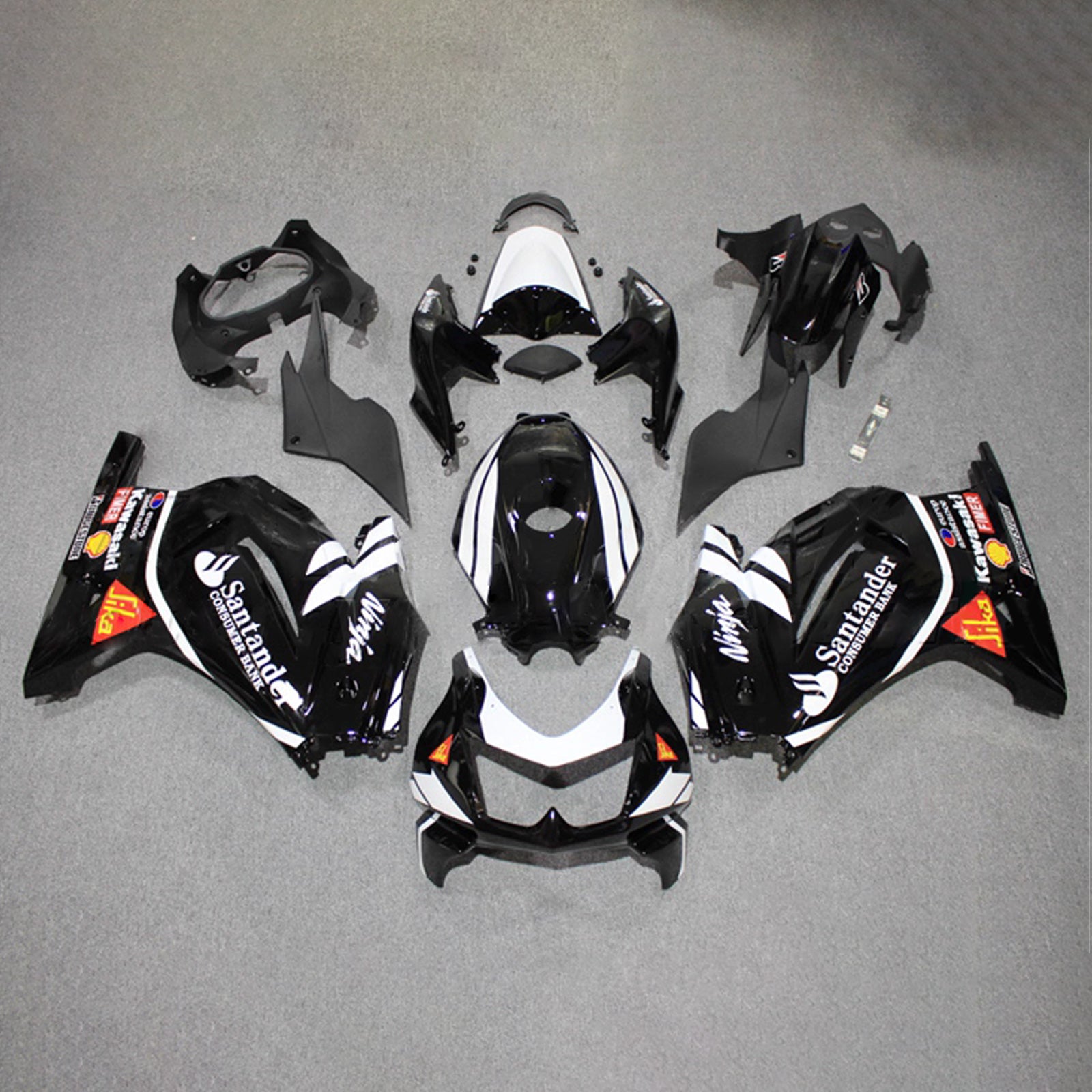 Kit carena iniezione carrozzeria in plastica ABS adatta per Kawasaki EX250 Ninja250R 2008-2012