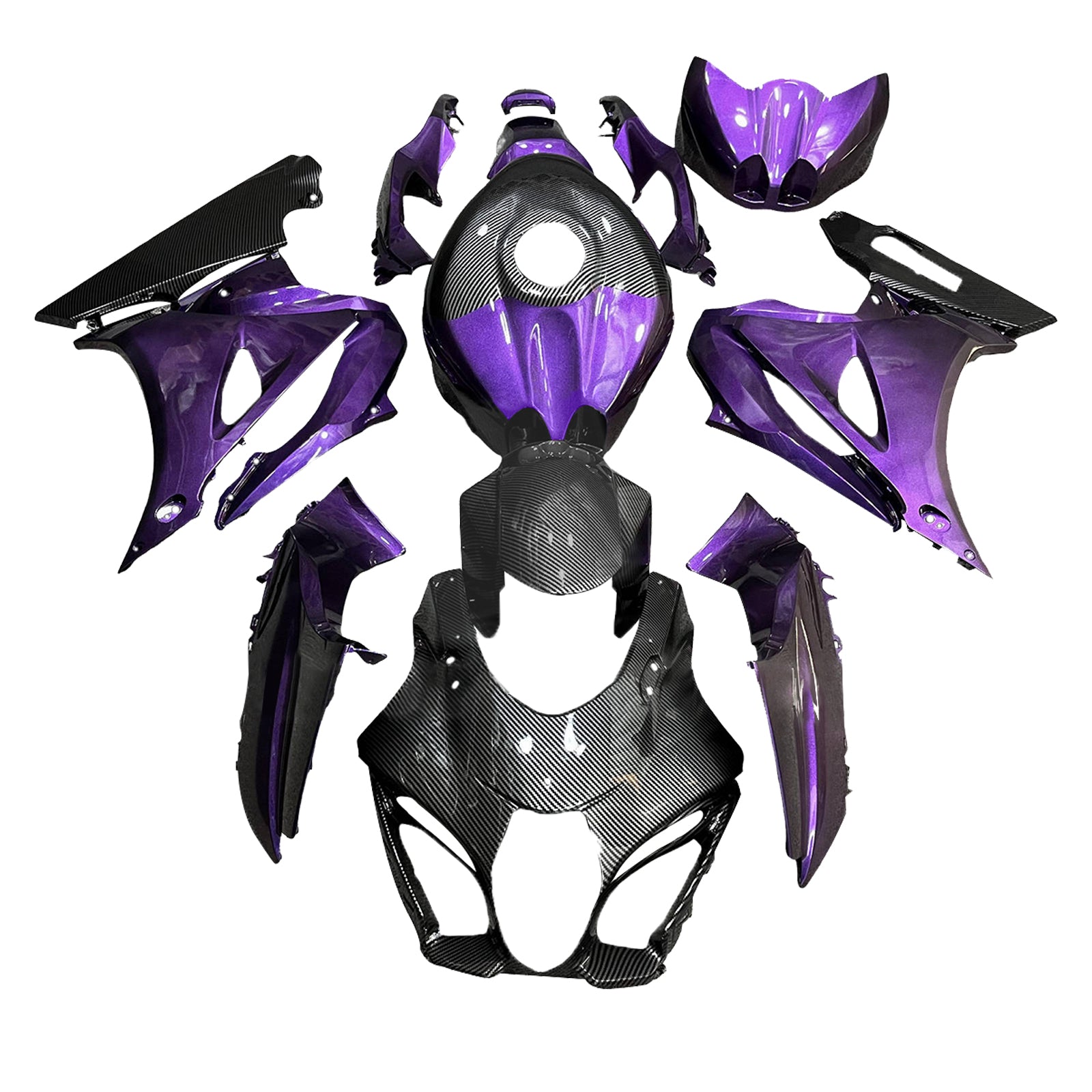 2017-2025 Suzuki GSXR1000 K17 Kit de carenagem de injeção de injeção Plástico ABS #101