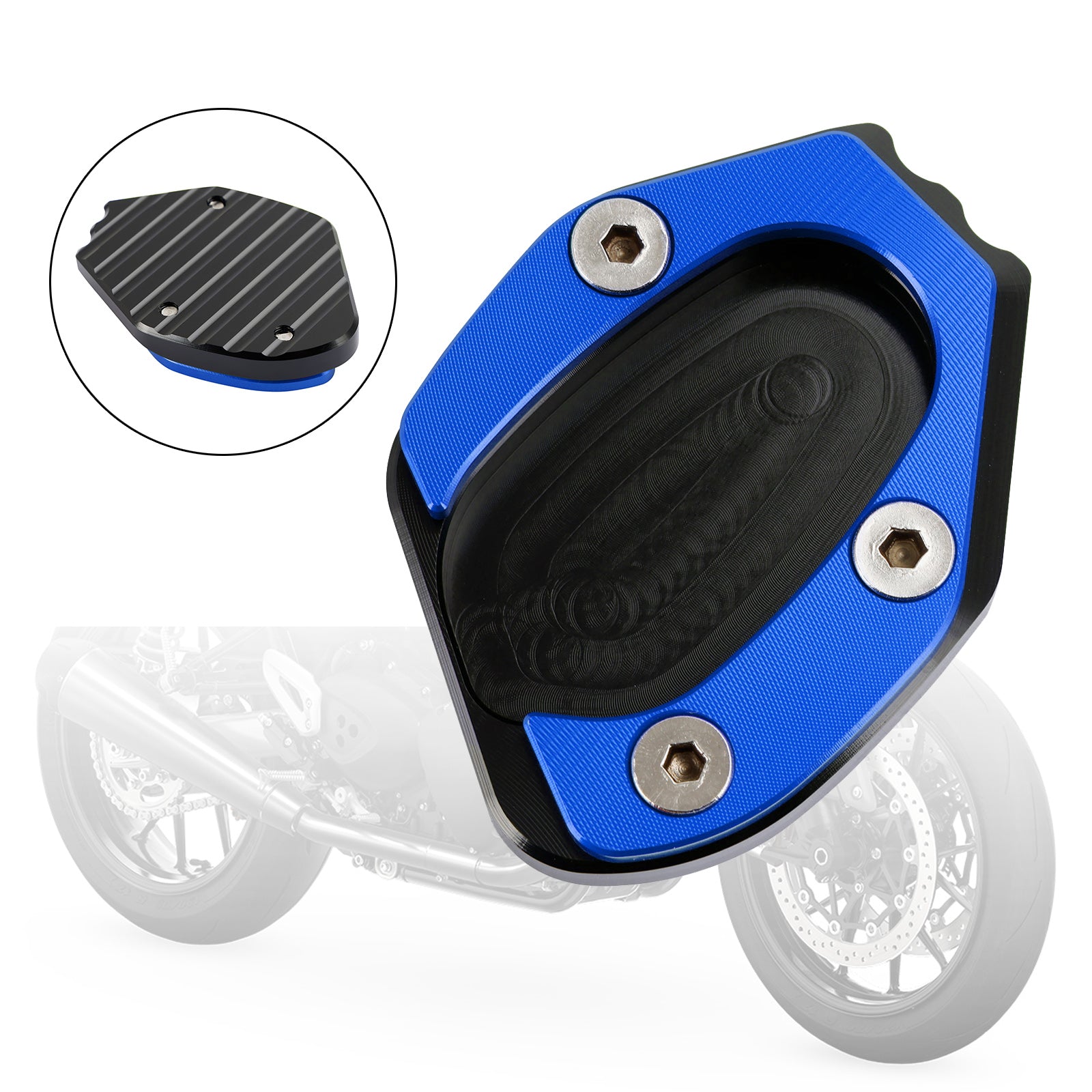 Kickstand Enlarge Plate Pad fit for speed twin 1200 19-21 thruxton 1200/R 16-19