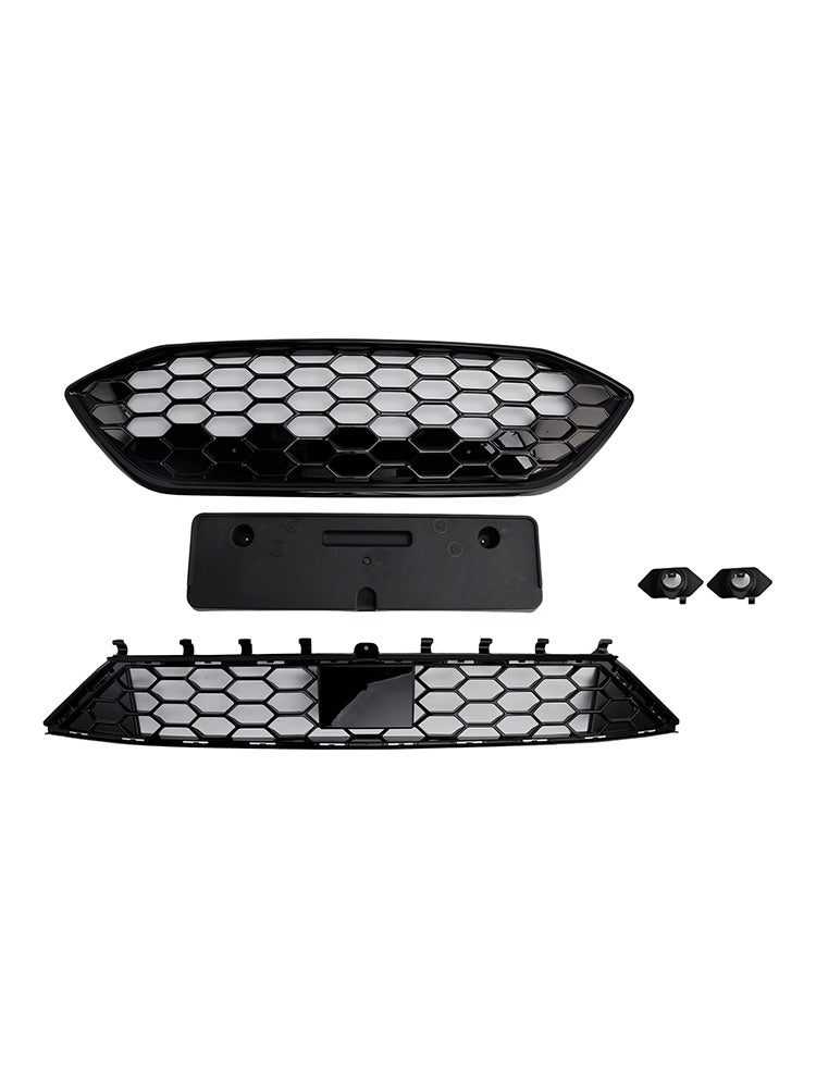 2018-2021 Ford Focus ST + ST LINE MK4 BULLAGE FRANT GRILL BLACK