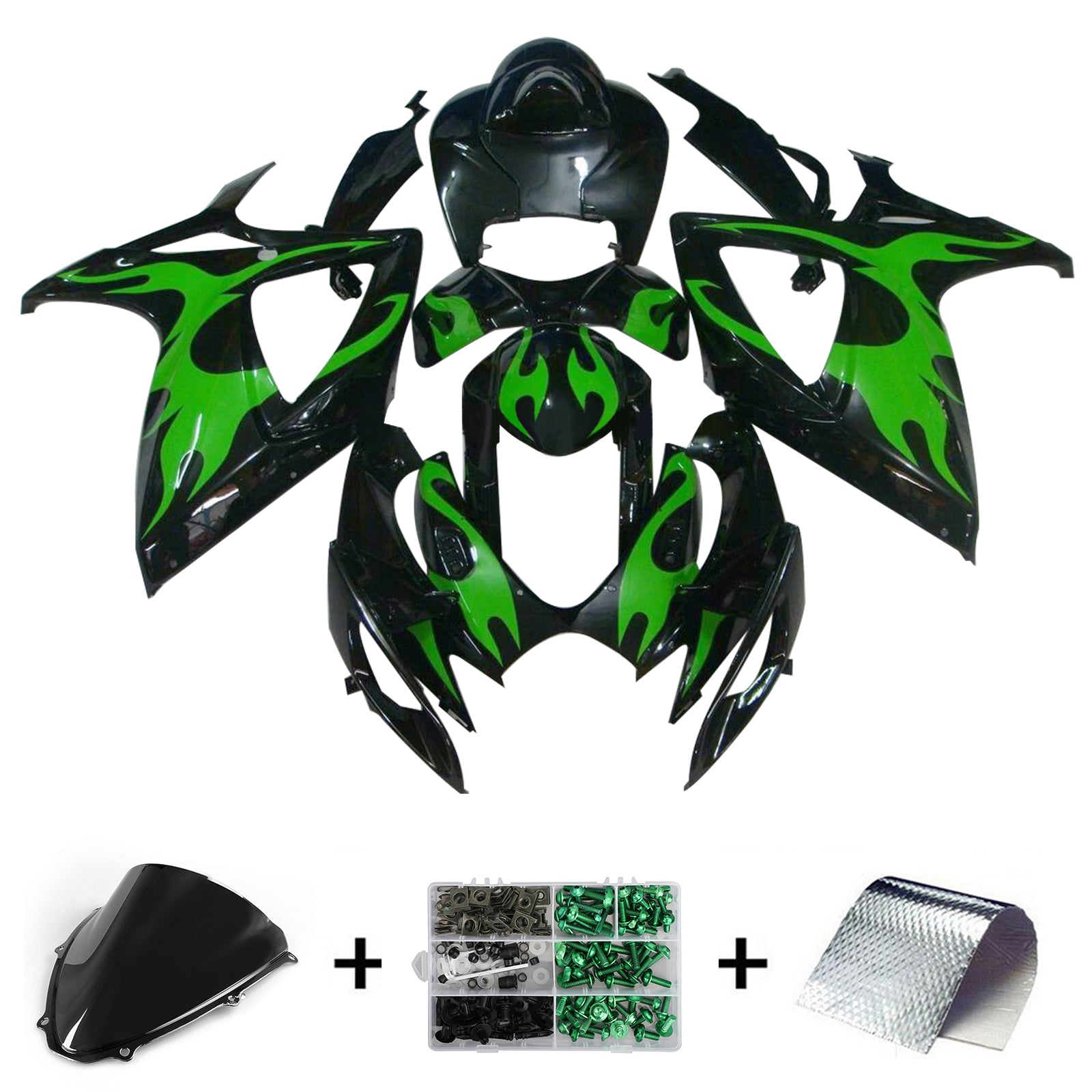 2006-2007 Suzuki GSXR 600/750 K6 Injection Fairing Kit Bodywork Plastic ABS