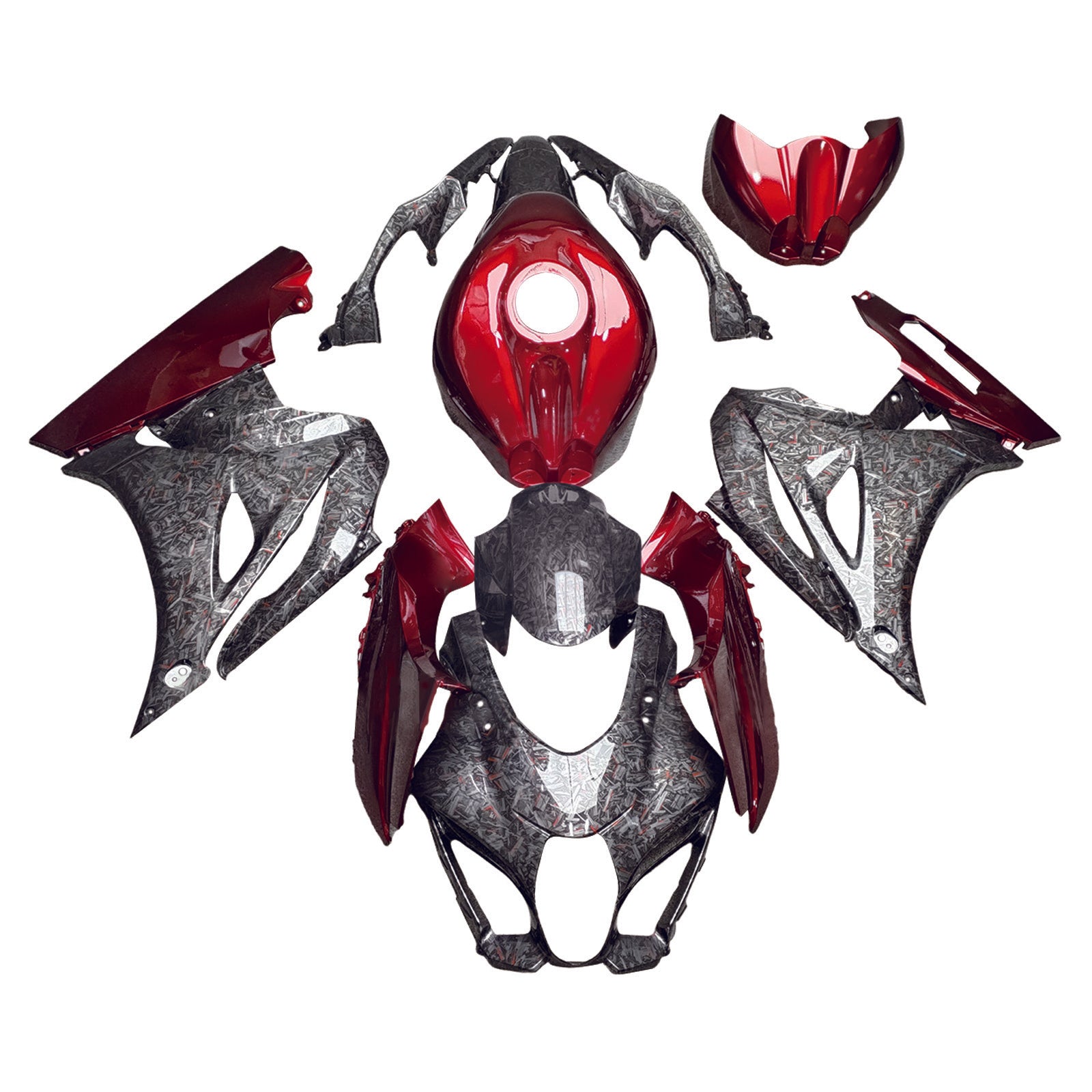 2017-2025 Suzuki GSXR1000 K17 Kit de carenagem de injeção de injeção Plástico ABS #101