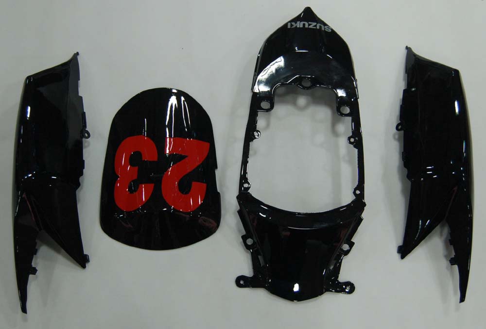 2008-2010 Suzuki GSXR 600 750 Noir Argent Jordan Racing Carénages Générique