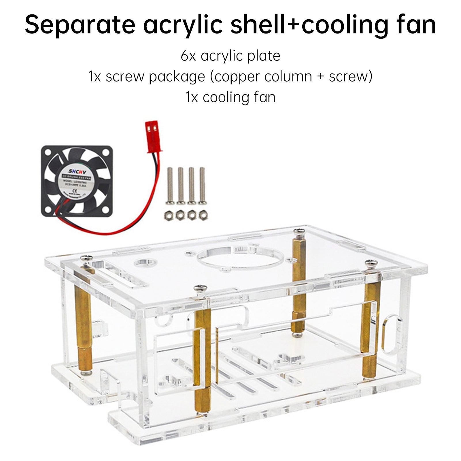 Oranje Pi RV2 speciaal shell-ontwikkelingsbord acryl shell transparante doos