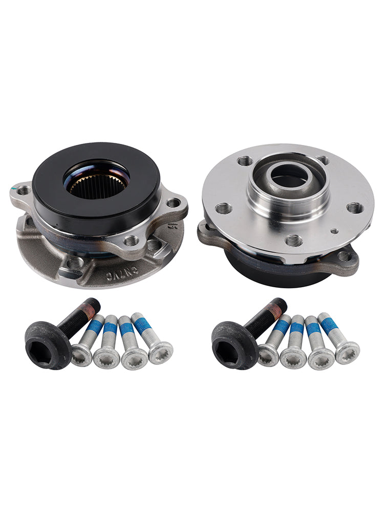 Audi A4 8K A6 C7 A5 8T A8 4H Q5 2x Kit bride de moyeu de roue avant + roulement + boulons 4H0498625D