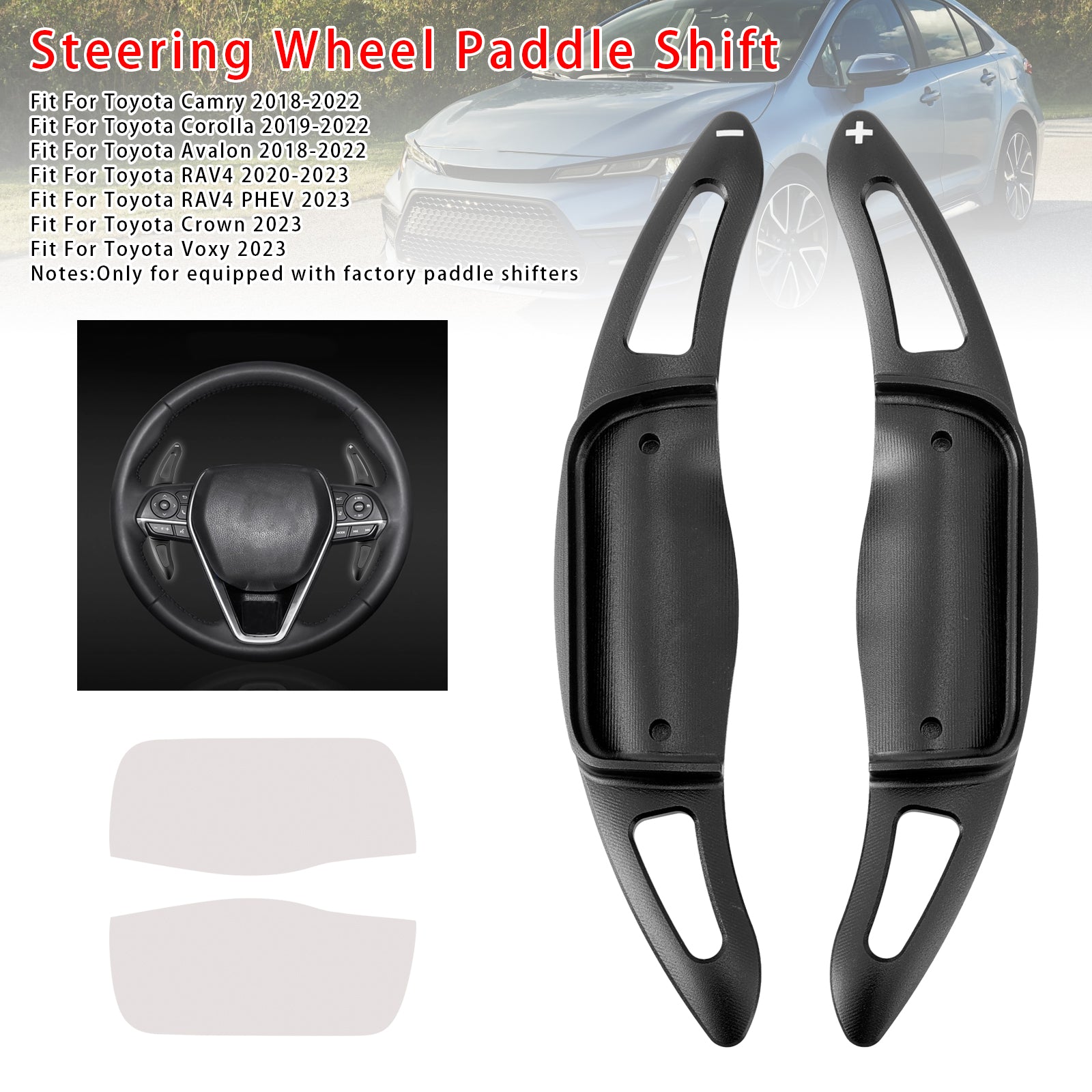 Stuurwiel schakelpeddelverlenging voor Toyota Camry Avalon