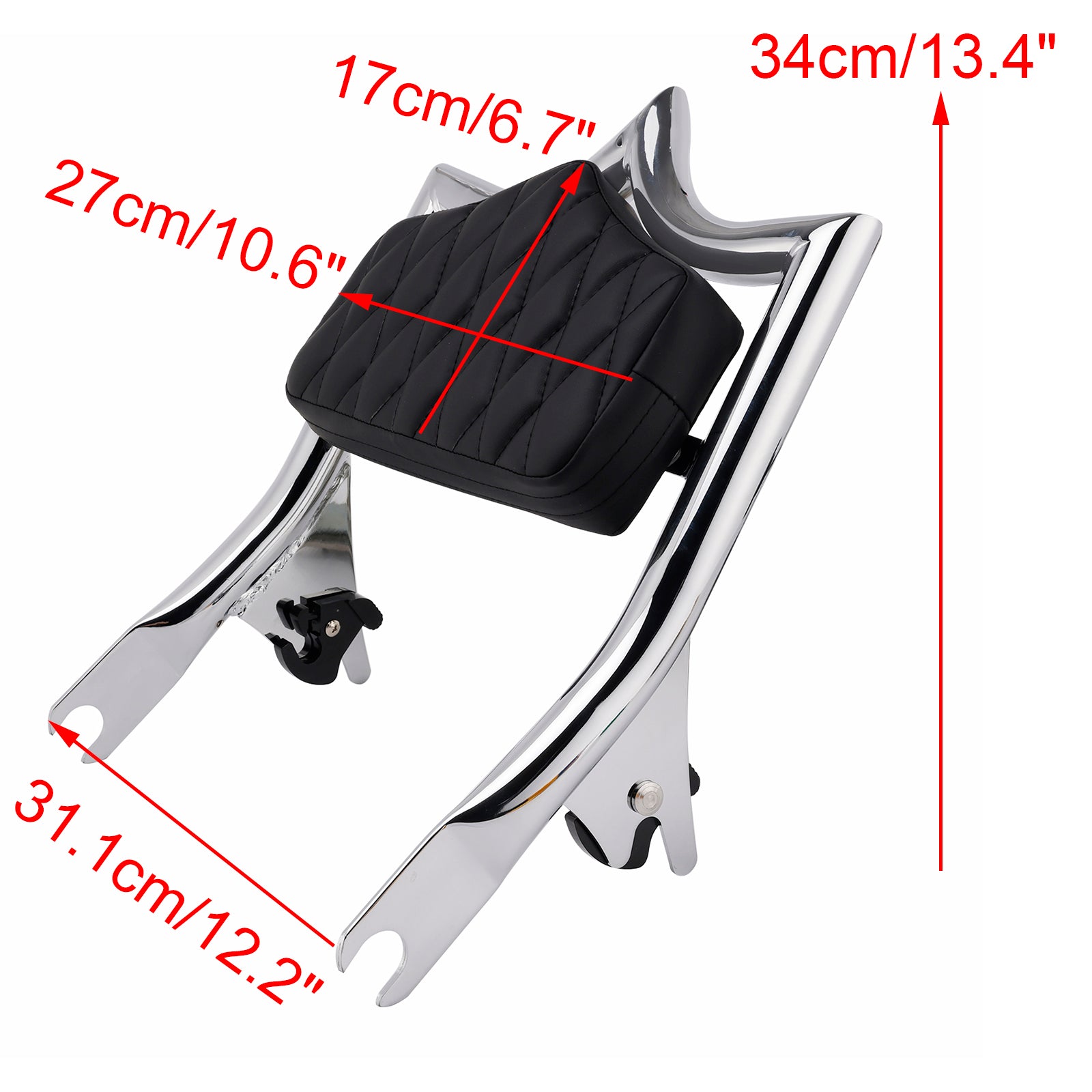 Passenger Sissy Bar Backrest for Road King FLHR 2009-2023 CVO Road Glide FLTRXSE 2018-2019