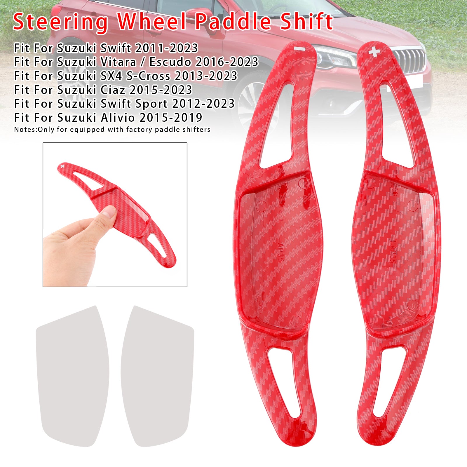 Stuurwiel schakelpeddelverlenging voor Suzuki Swift Vitara