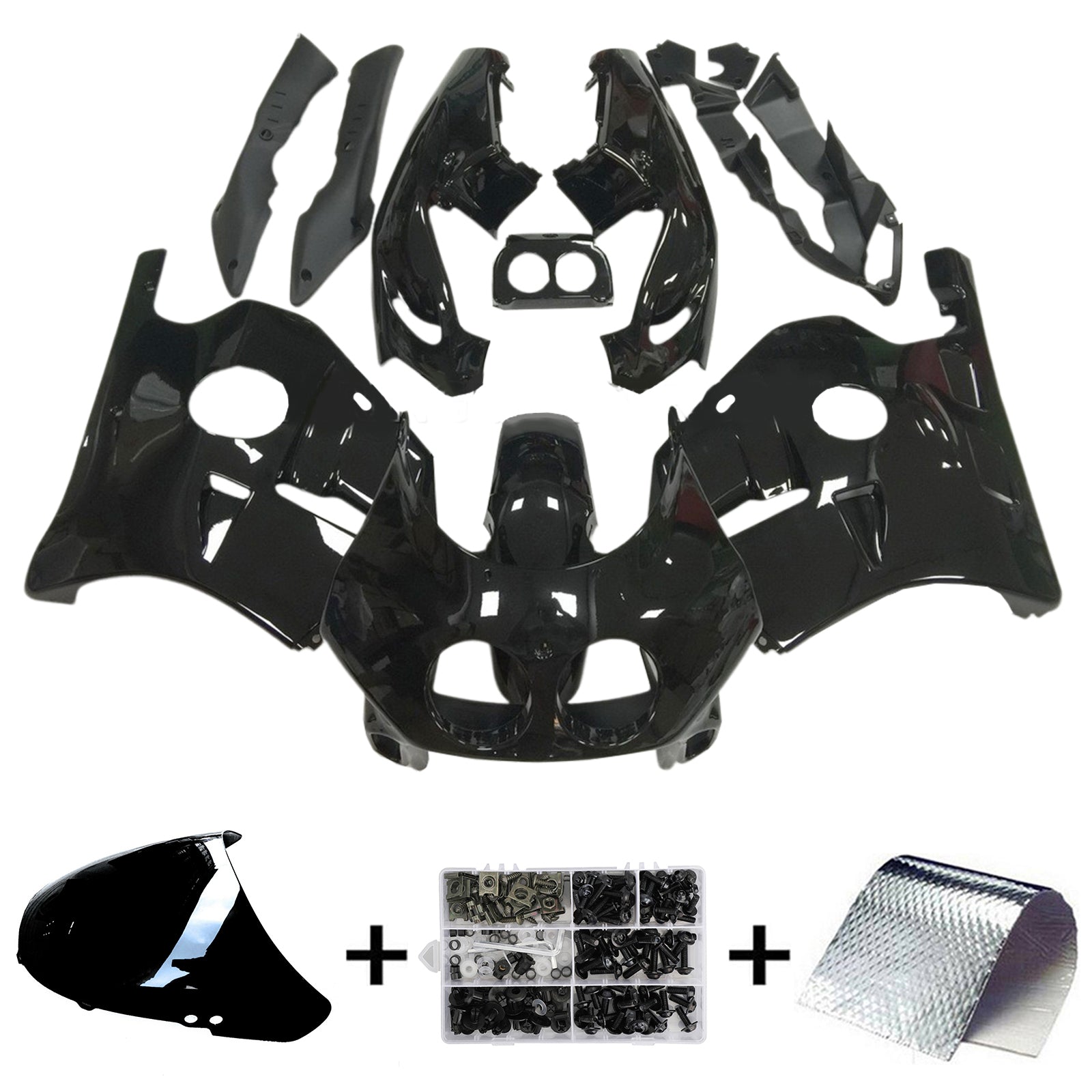 1990-1998 Honda CBR250RR MC22 Kit de carénage d'injection carrosserie plastique ABS