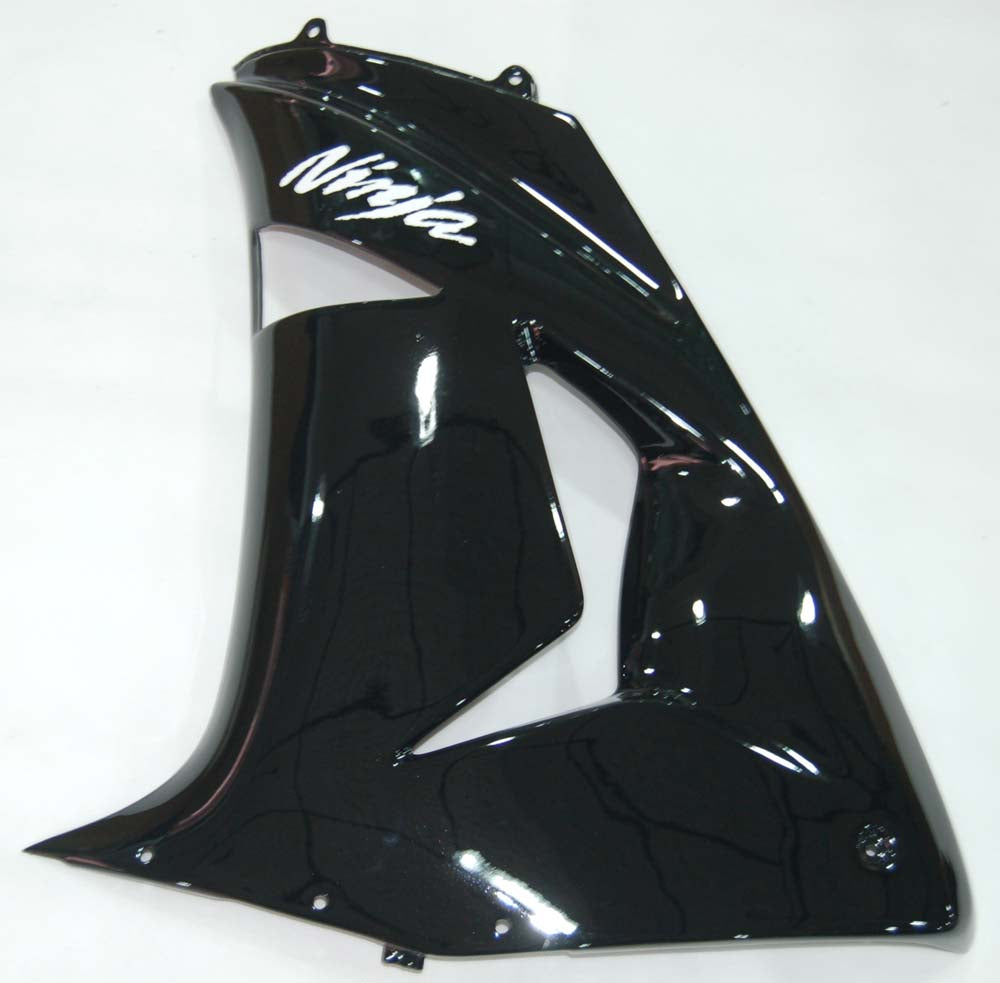 2006-2007 Kawasaki ZX 10R Carénages de course noirs génériques