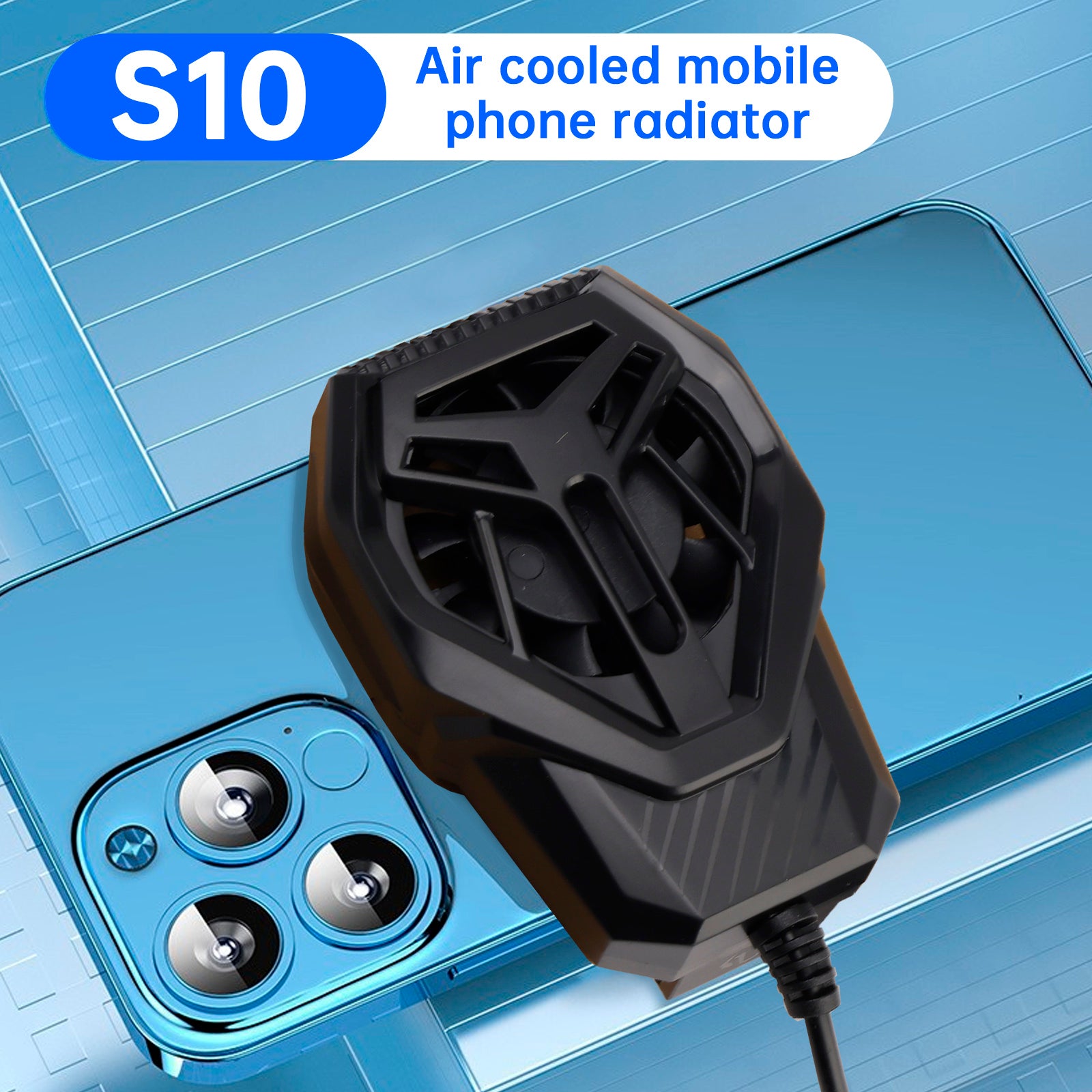 S-01 Mobile Phone Heatsink Cooling Air Heatsink Back Clip Cooling Radiator