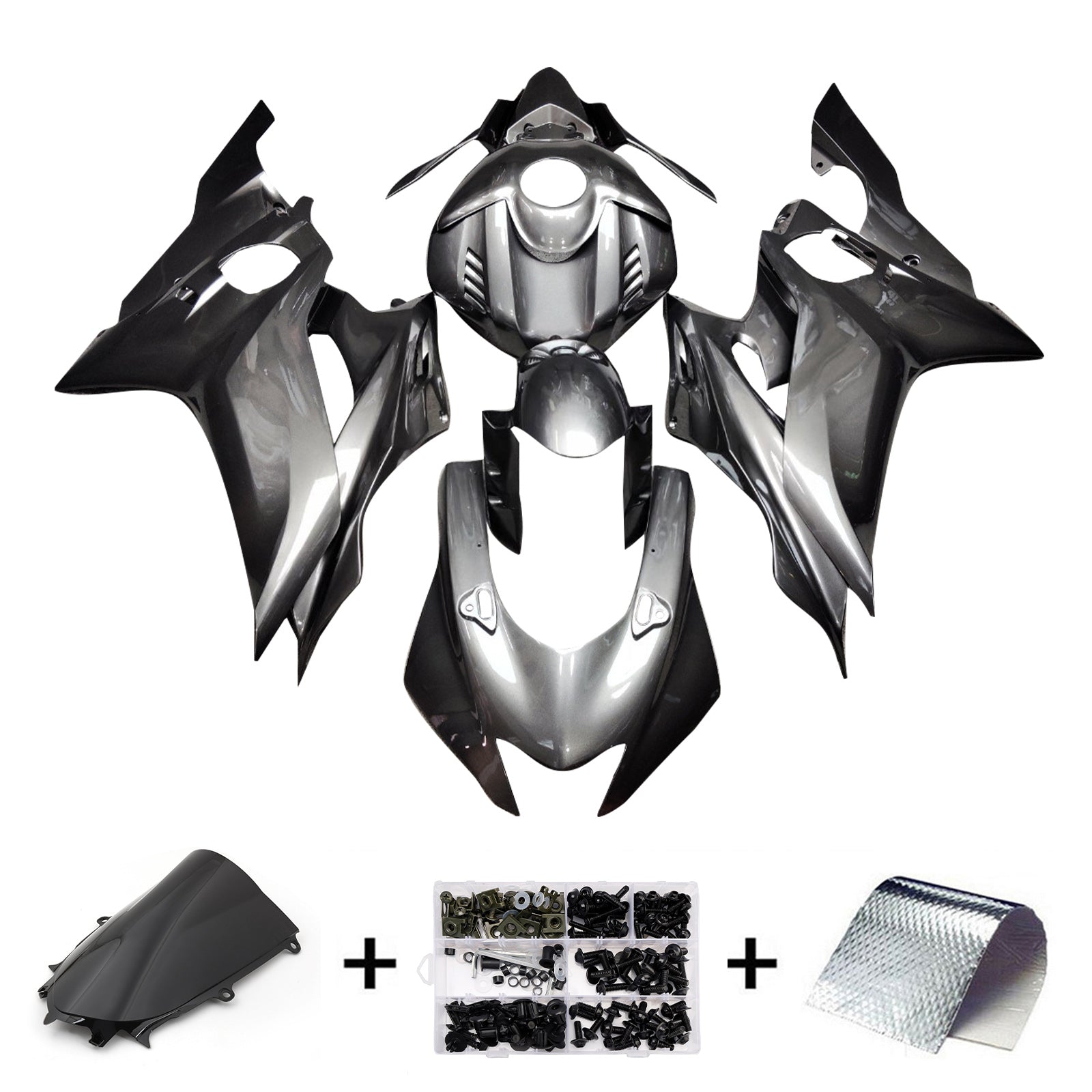 Kit de carenado de inyección, carrocería de plástico ABS apto para Yamaha YZF-R6 2017-2023