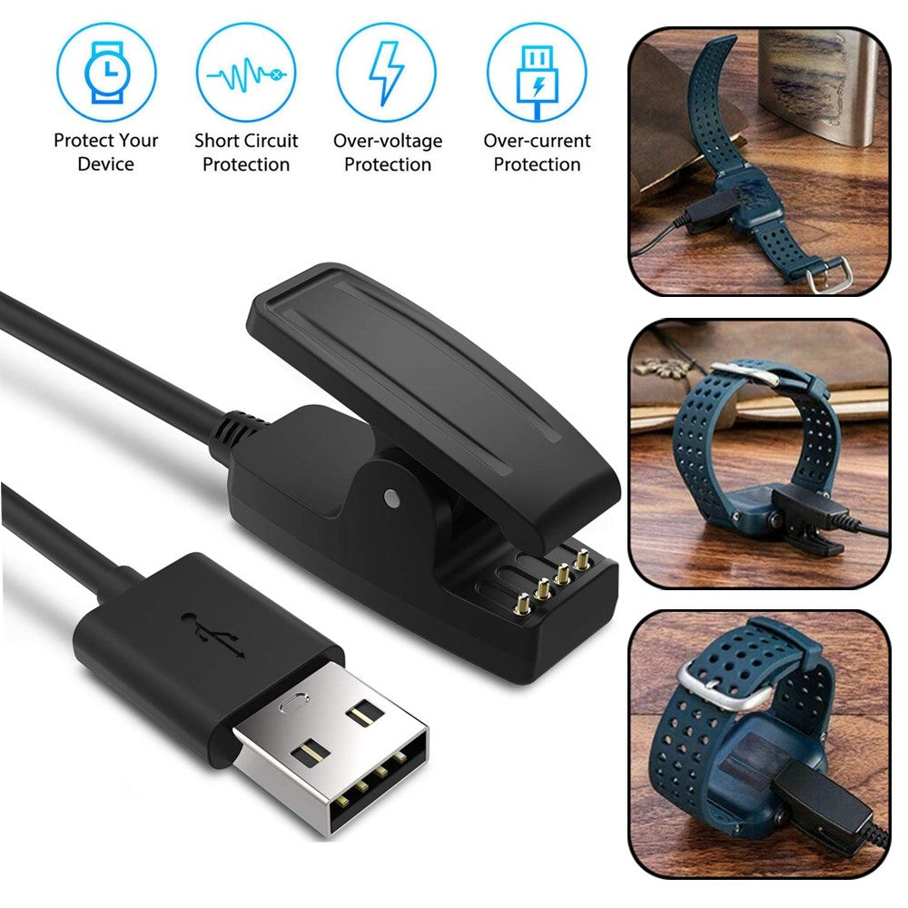 Ancable Câble de charge pour Garmin Forerunner 235, Garmin Watch Charger pour Lily Forerunner 35 35J 230 235 630 645 Music 735XT, Approach G10 S20, Vivomove HR, ForeAthlete 35J