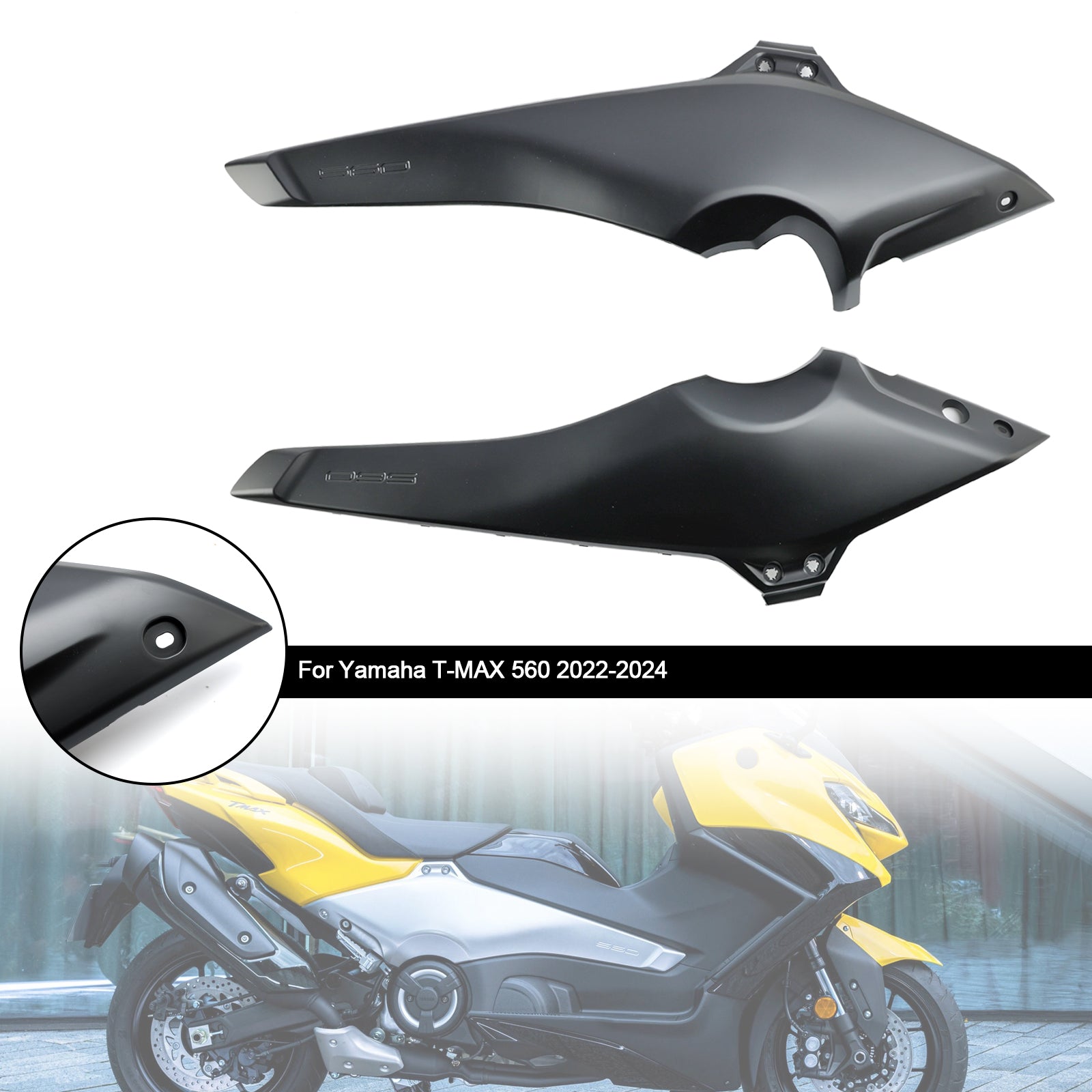 Side Frame Cover Panels Fairing Cowls For Yamaha T-MAX 560 2022-2024