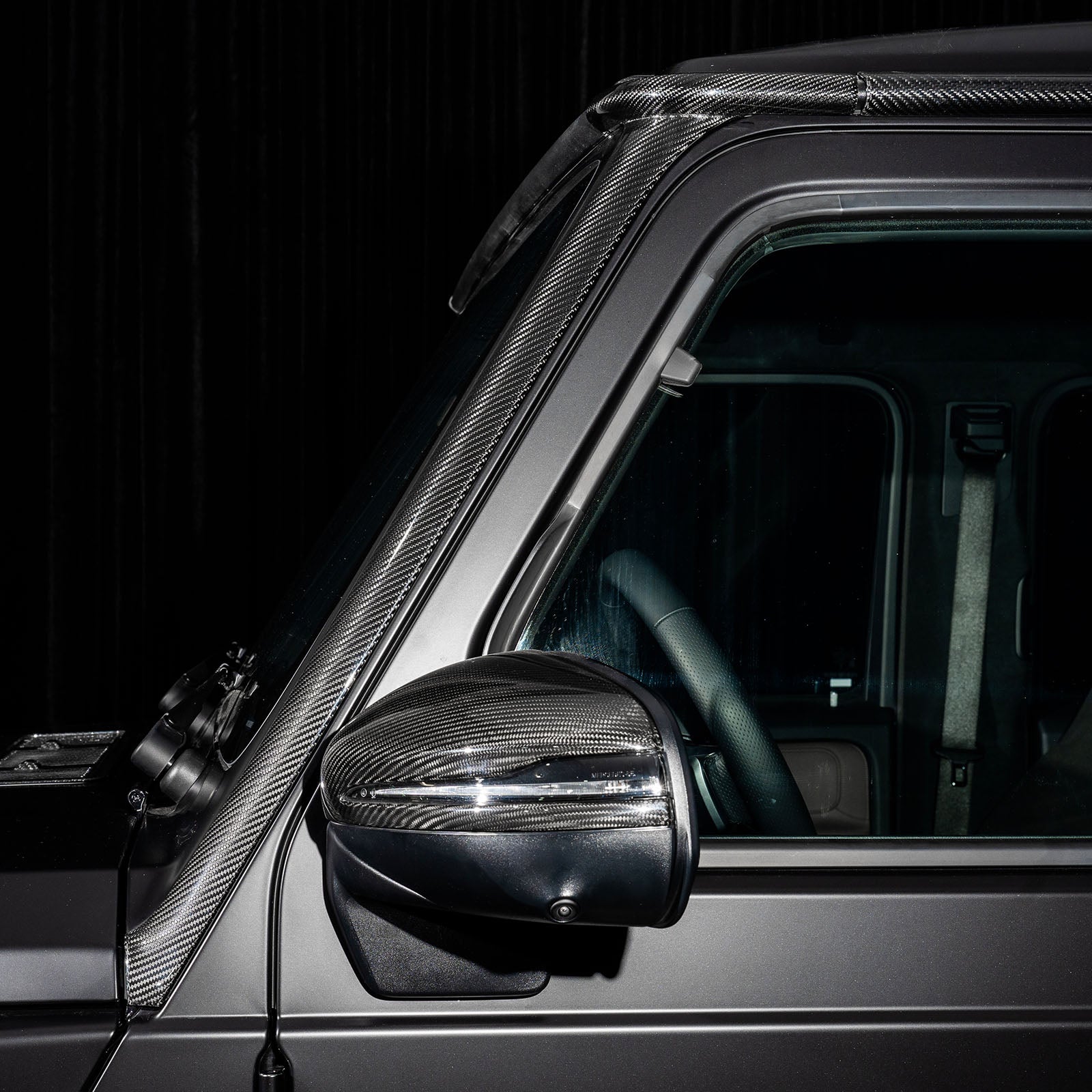 Carbon Fiber Front Side Air Vent Outlet Trim Fit Benz G Class G63 G550 2025+