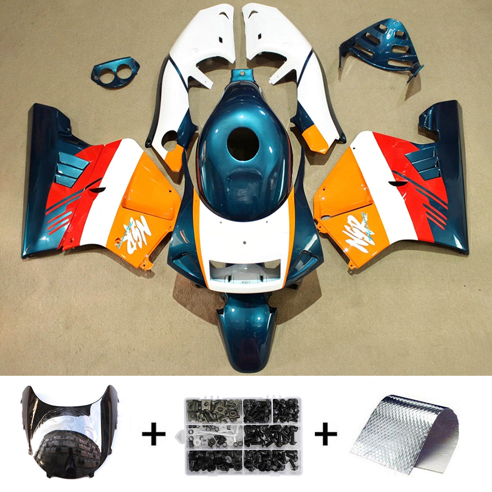 Injection Fairing Kit Bodywork Plastic ABS For Honda NSR250 PGM-4 1994-1996
