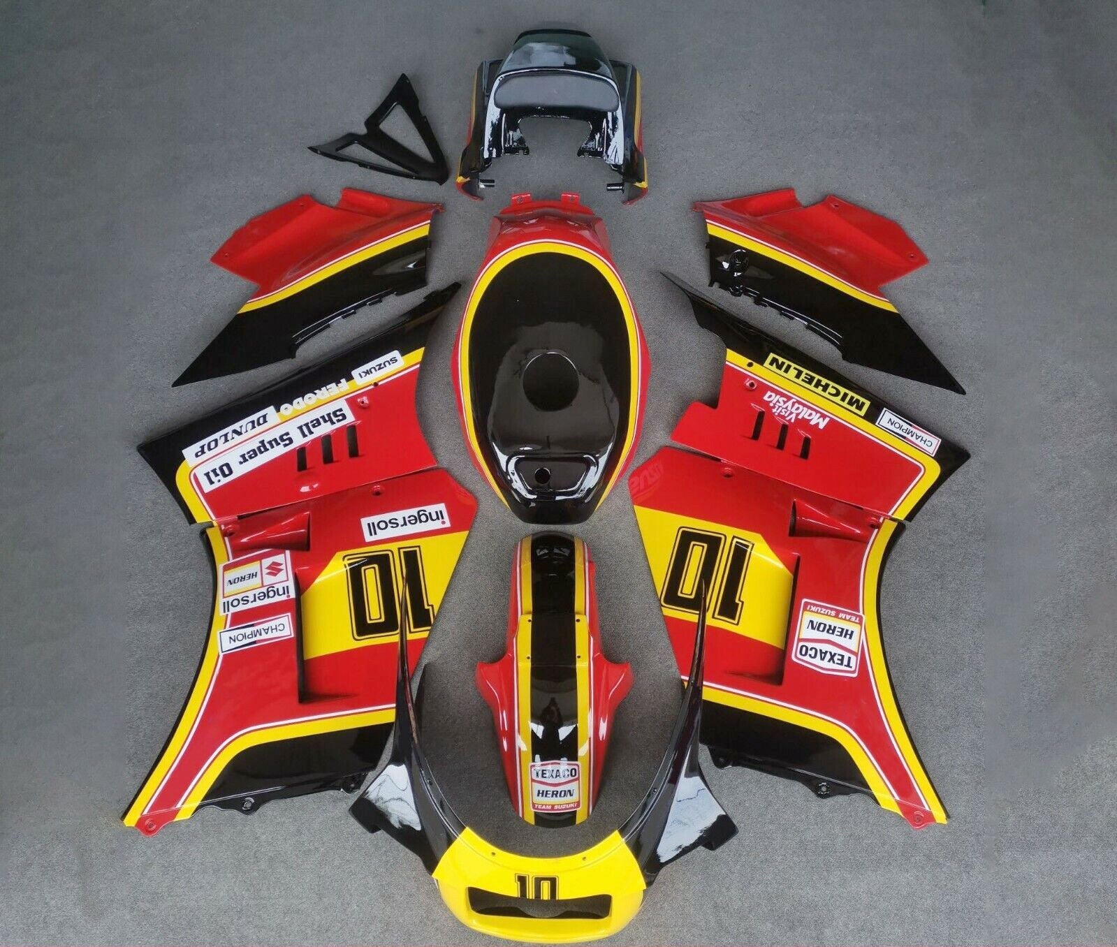 1984-1987 Suzuki RG500 RG400 Gamma Amotopart Injeção Kit de carnuda ABS #111