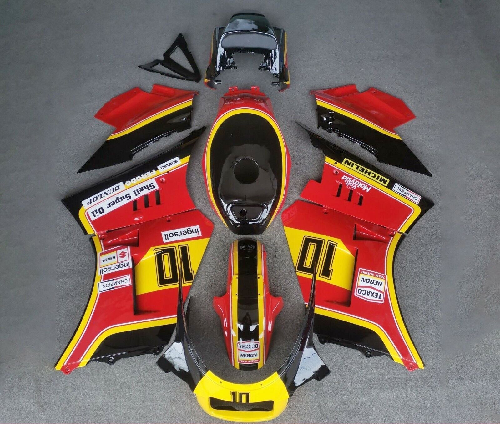 1984-1987 SUZUKI RG500 RG400 Gamma Amotopart Injection Kit de carénage Bodywork ABS # 111