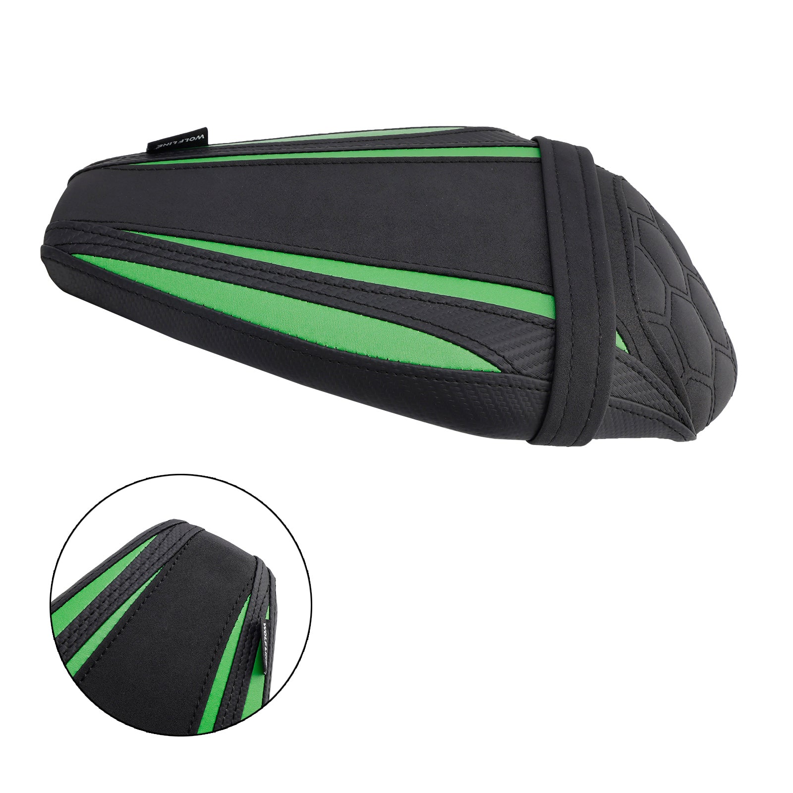 2021-2023 KAWASAKI ZX-10R/RR Bakre passagerarsäte Piller Sadel Flat Green