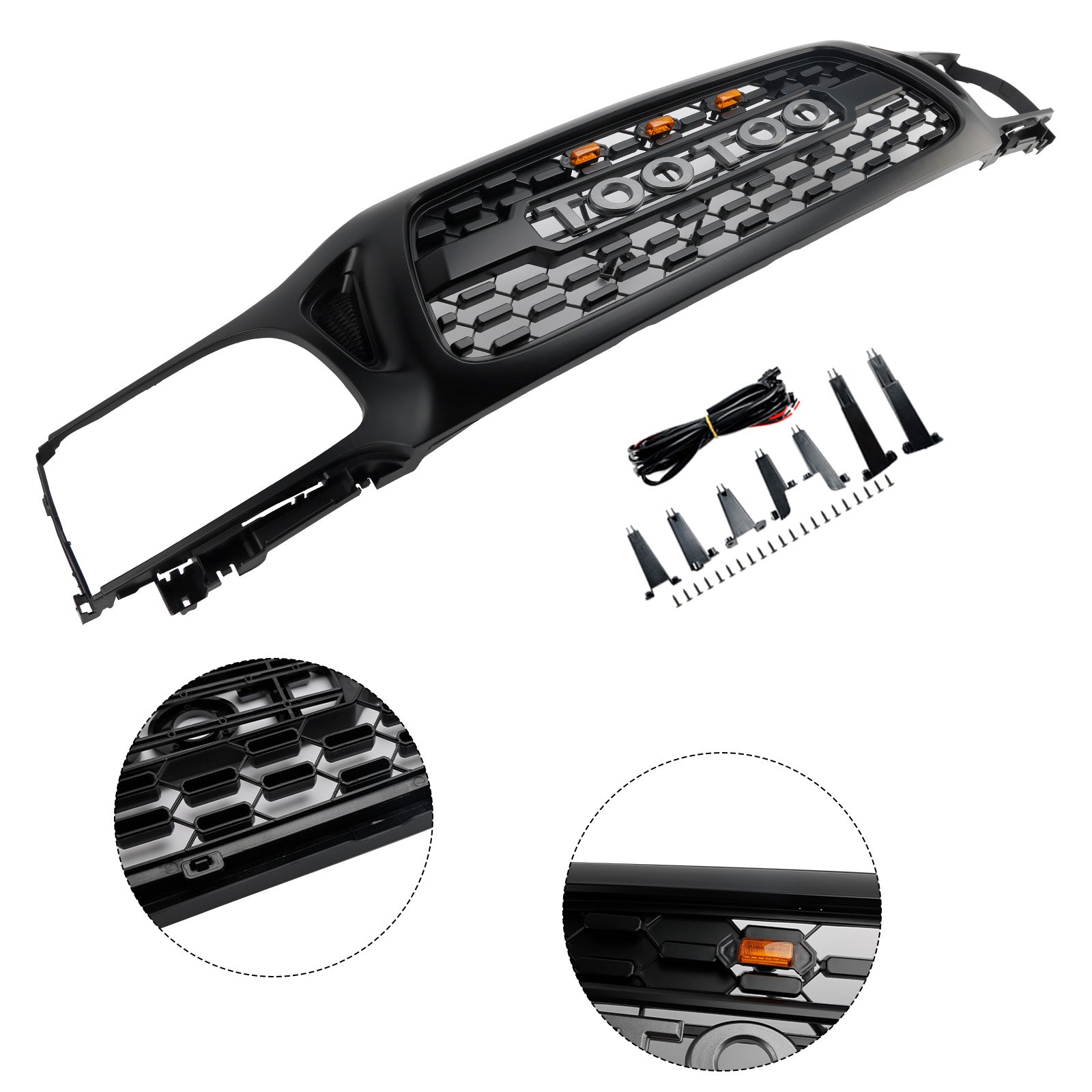 Honeycomb Front Bumper Grille Grill Fit Toyota Tacoma 2001-2004 TRD PRO