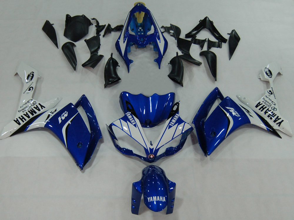 2007-2008 Yamaha YZF-R1 Bleu Blanc Racing Carénages Générique