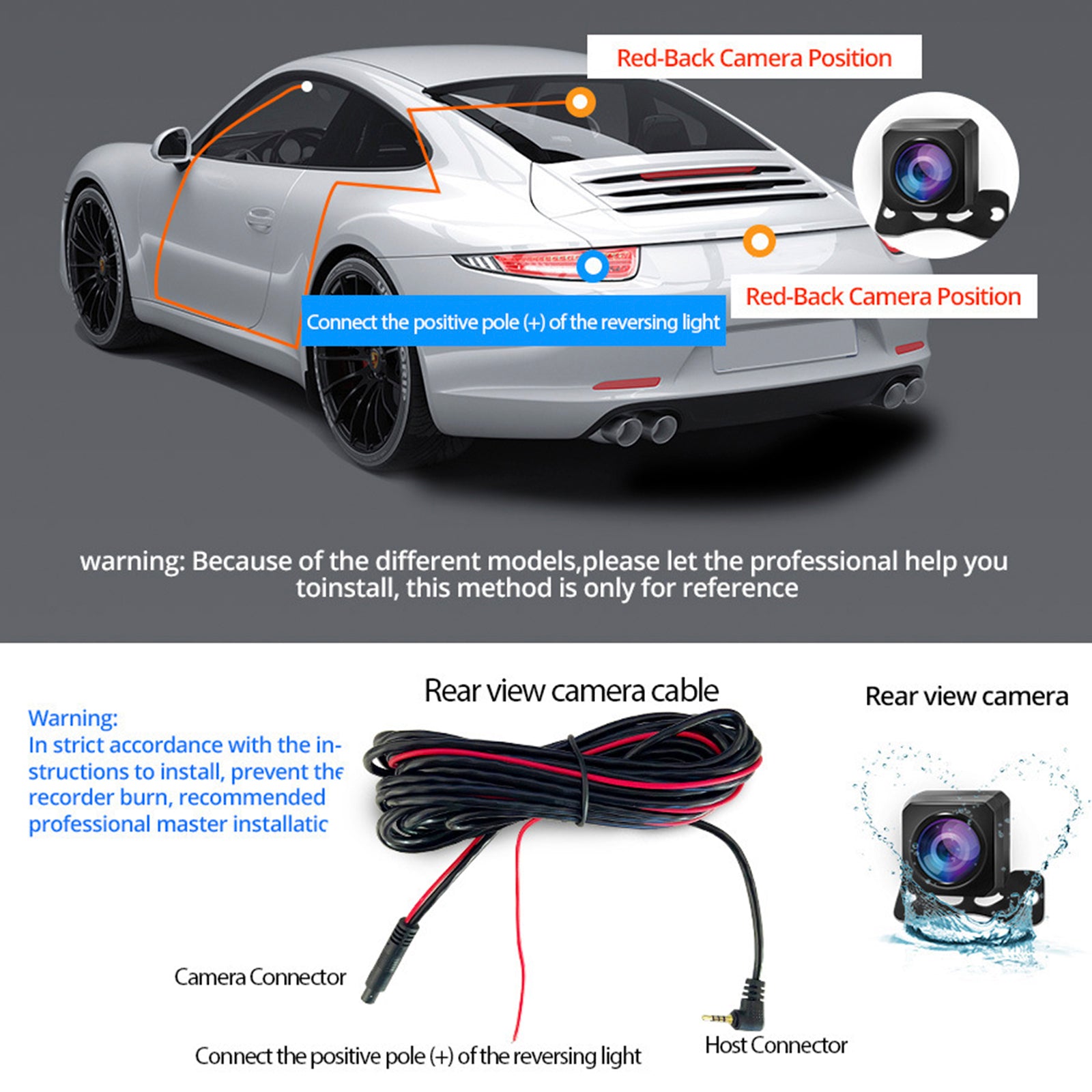 10-inch volledig scherm HD 1080P achteruitkijkspiegel streaming media rijrecorder