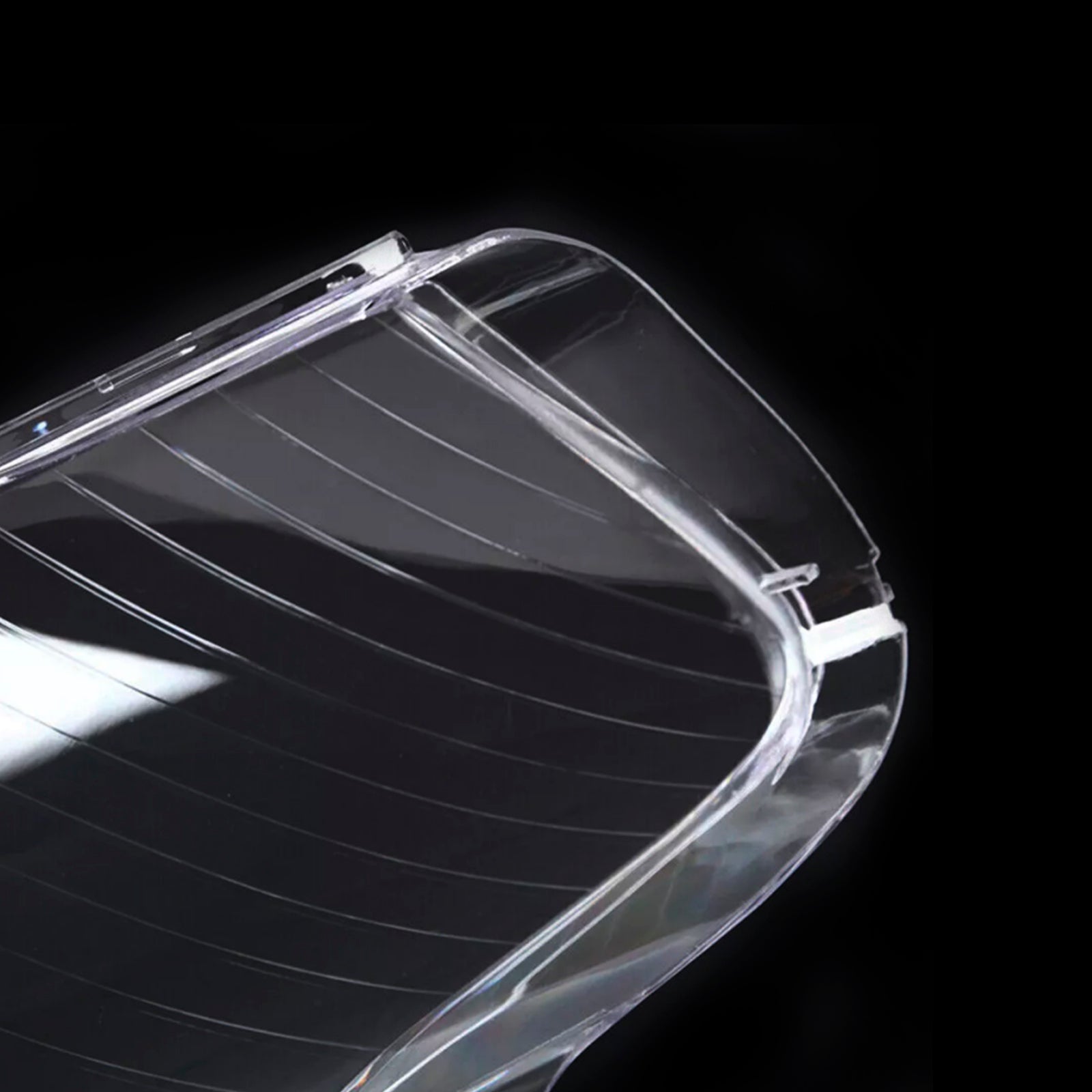 2005-2008 Audi A4 B7 8e 2pcs Firol de vidro do farol da tampa transparente