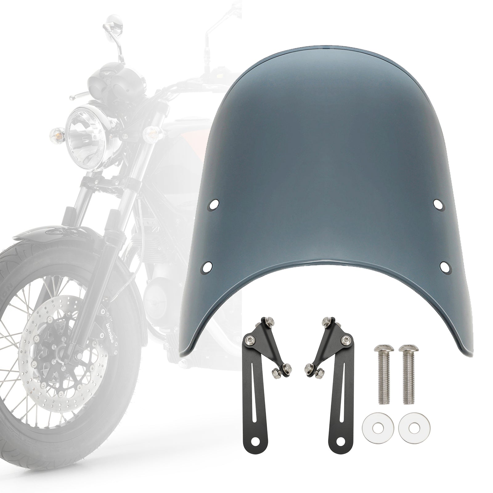 Voorruit Voorruit geschikt voor Scrambler 1200 XC XE 19-23 Street Twin 900 16-23